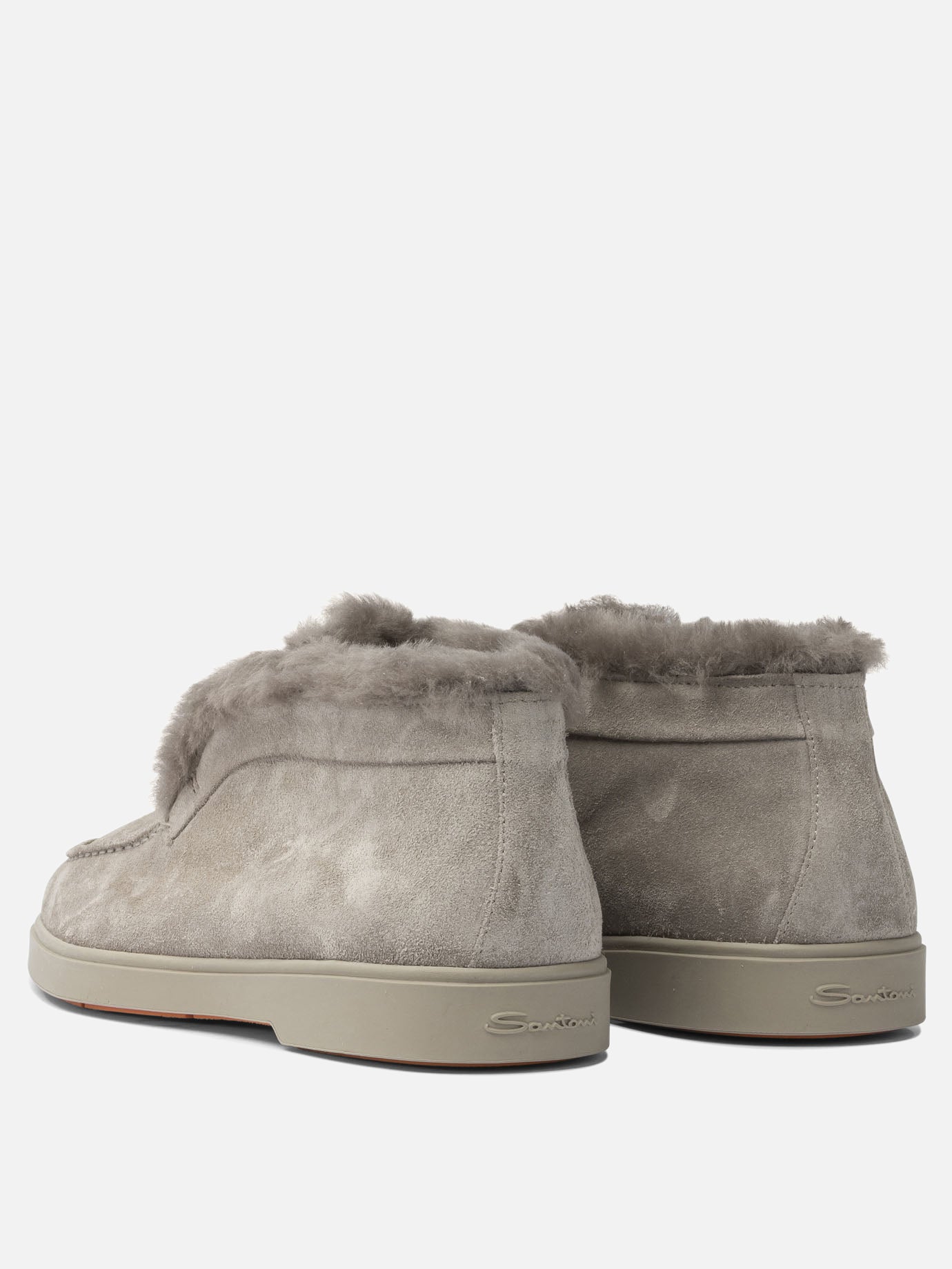 Mocassini 100% calf leather - 100% rubber  Grigio - Santoni Donna | PDP | VIETTI Online Store | thumbnail_4