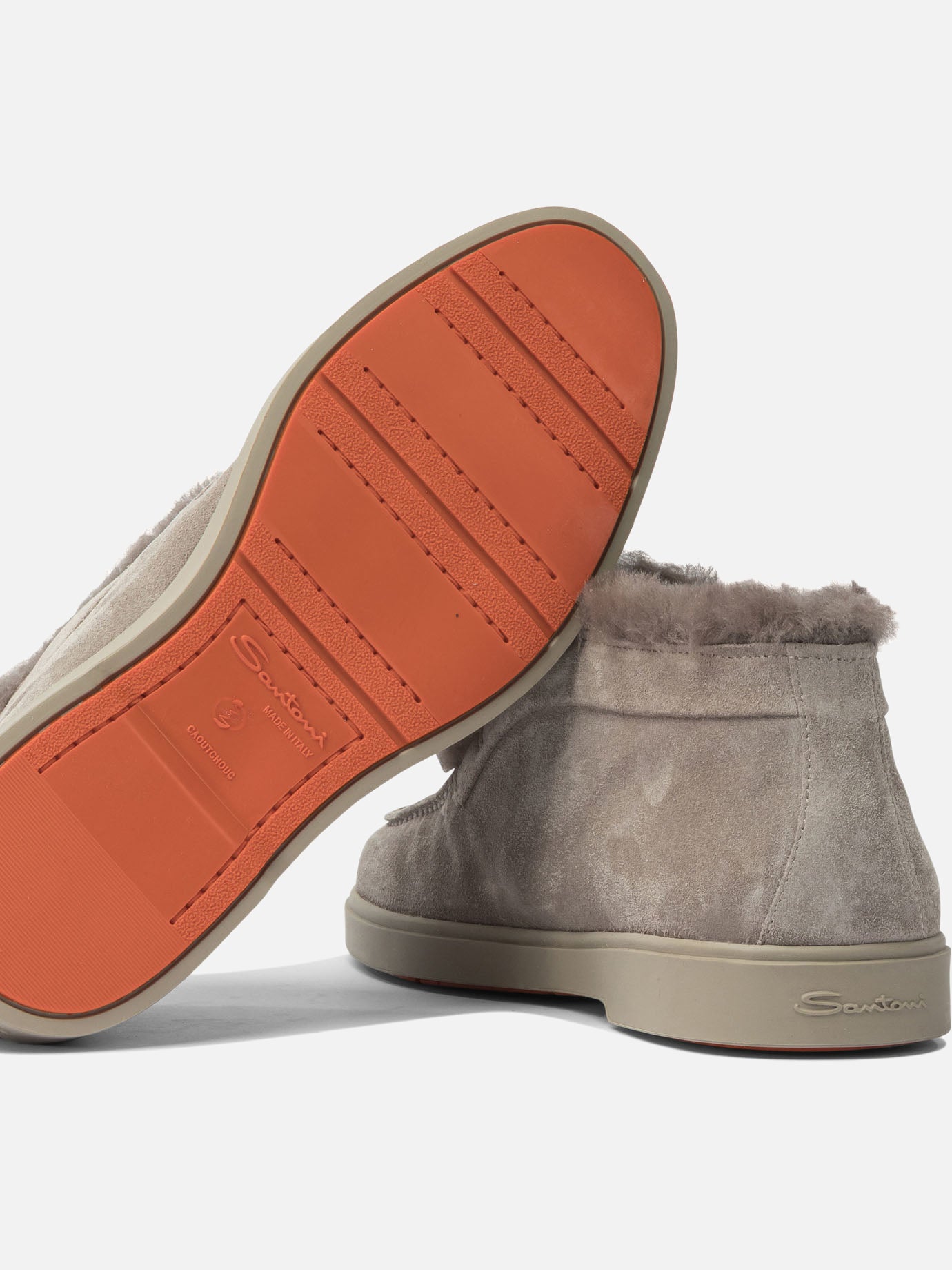 Mocassini 100% calf leather - 100% rubber  Grigio - Santoni Donna | PDP | VIETTI Online Store | Zoom-Modal_5
