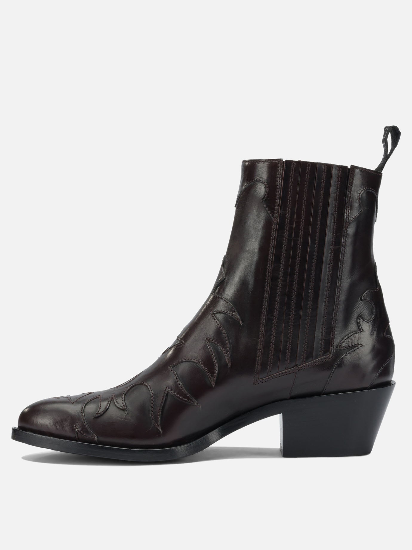 Pull-on boots 100% leather - 95% leather - 5% rubber  Bordeaux - Sartore Women | PDP | VIETTI Online Store | Zoom-Modal_3
