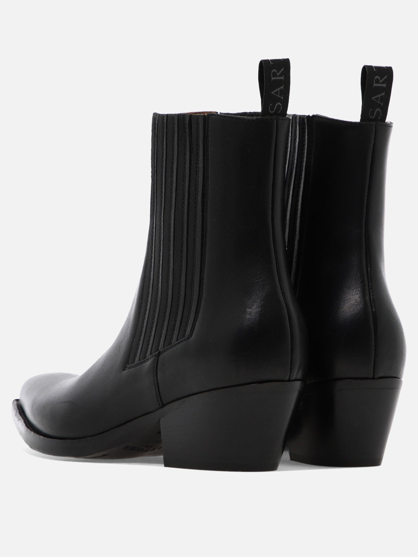 Pull-on boots 100% leather - 95% leather 5% rubber  Black - Sartore Women | PDP | VIETTI Online Store | Zoom-Modal_4
