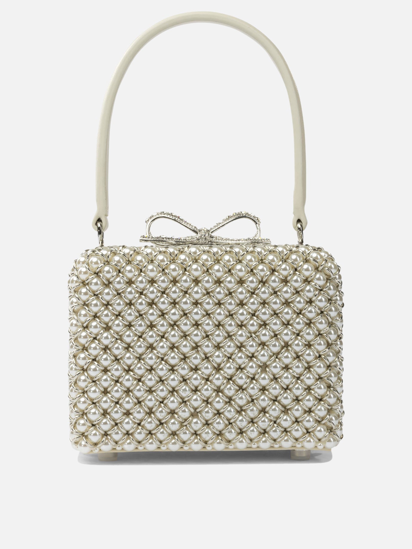 Mini bags 97% polyester 3% elastane  Beige - Self-portrait Women | PDP | VIETTI Online Store | Zoom-Modal
