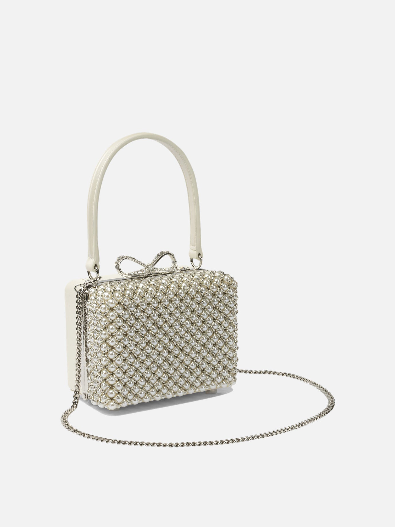 Mini bags 97% polyester 3% elastane  Beige - Self-portrait Women | PDP | VIETTI Online Store | thumbnail_2