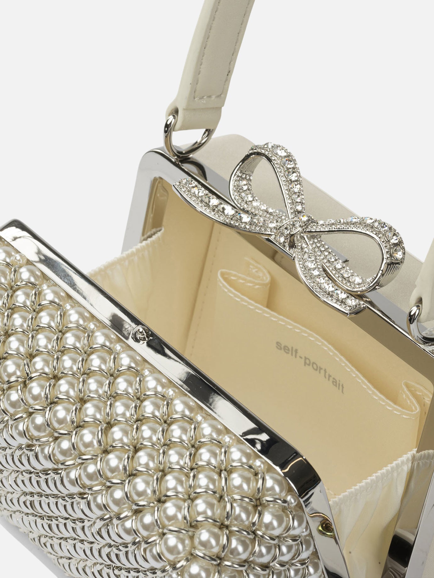 Mini bags 97% polyester 3% elastane  Beige - Self-portrait Women | PDP | VIETTI Online Store | thumbnail_5