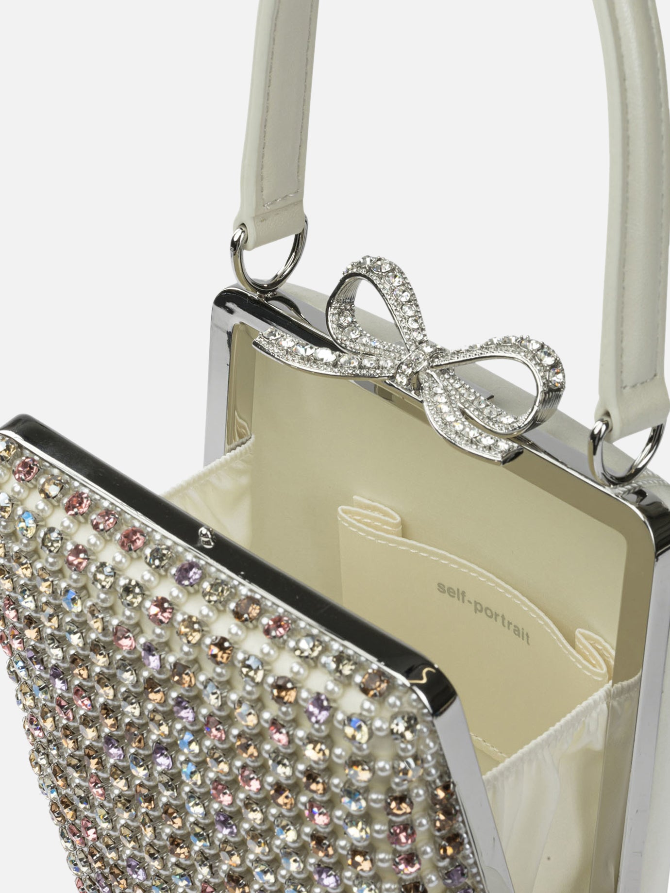 Borse mini 100% cow leather  Argento - Self-portrait Donna | PDP | VIETTI Online Store | Zoom-Modal_5
