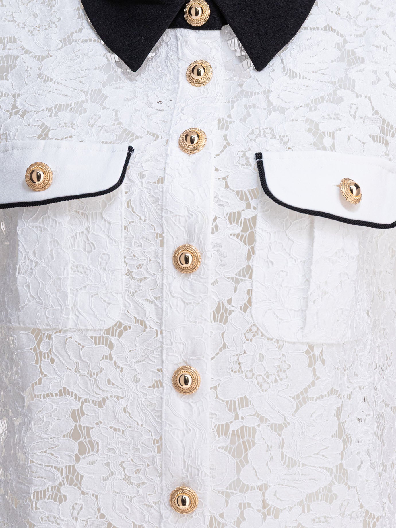 Casual shirts Solid colour  White - Self-portrait Women | PDP | VIETTI Online Store | thumbnail_3