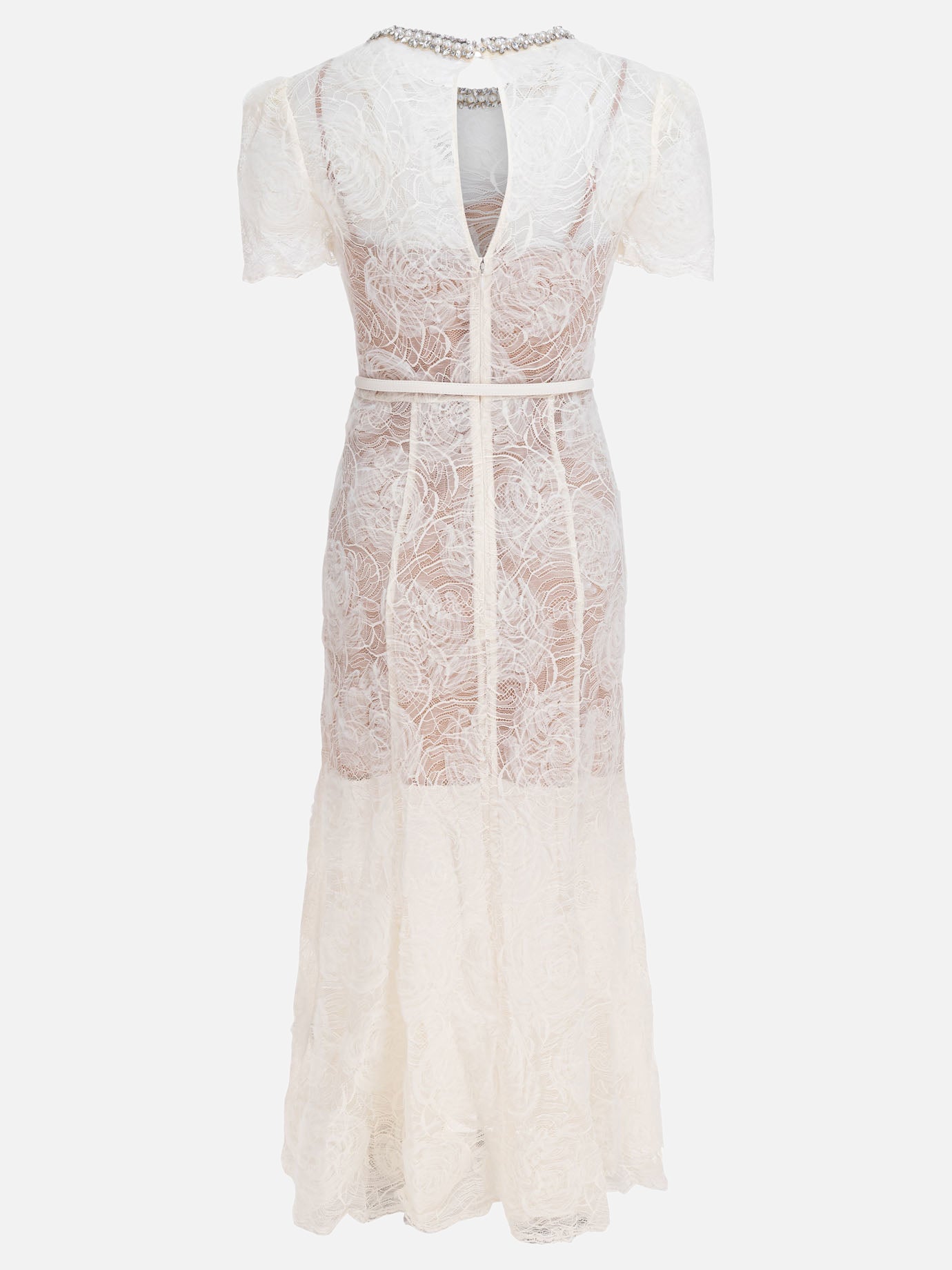 Midi dresses Solid colour  Beige - Self-portrait Women | PDP | VIETTI Online Store | Zoom-Modal_2
