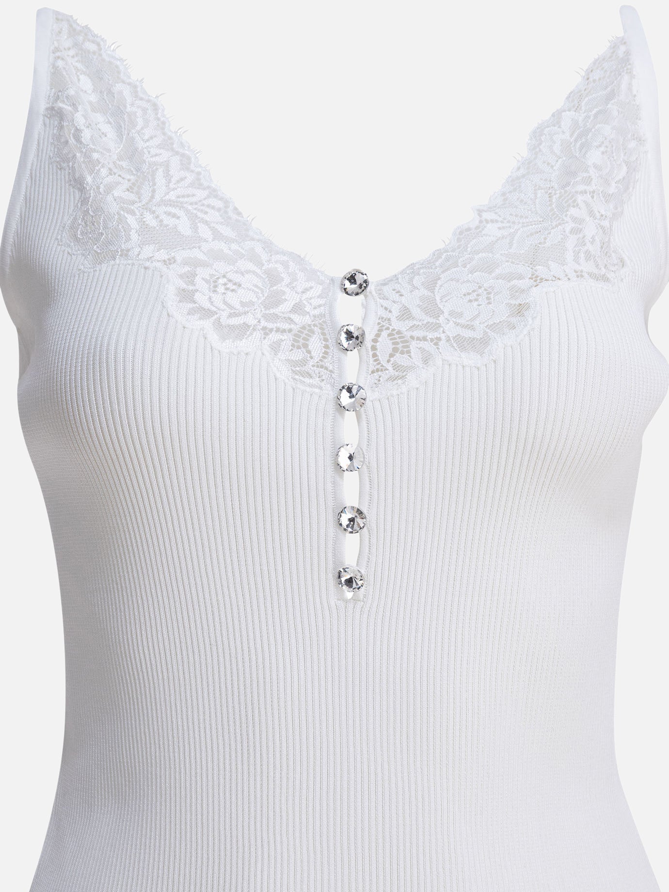 Tank tops Solid colour  White - Self-portrait Women | PDP | VIETTI Online Store | thumbnail_3