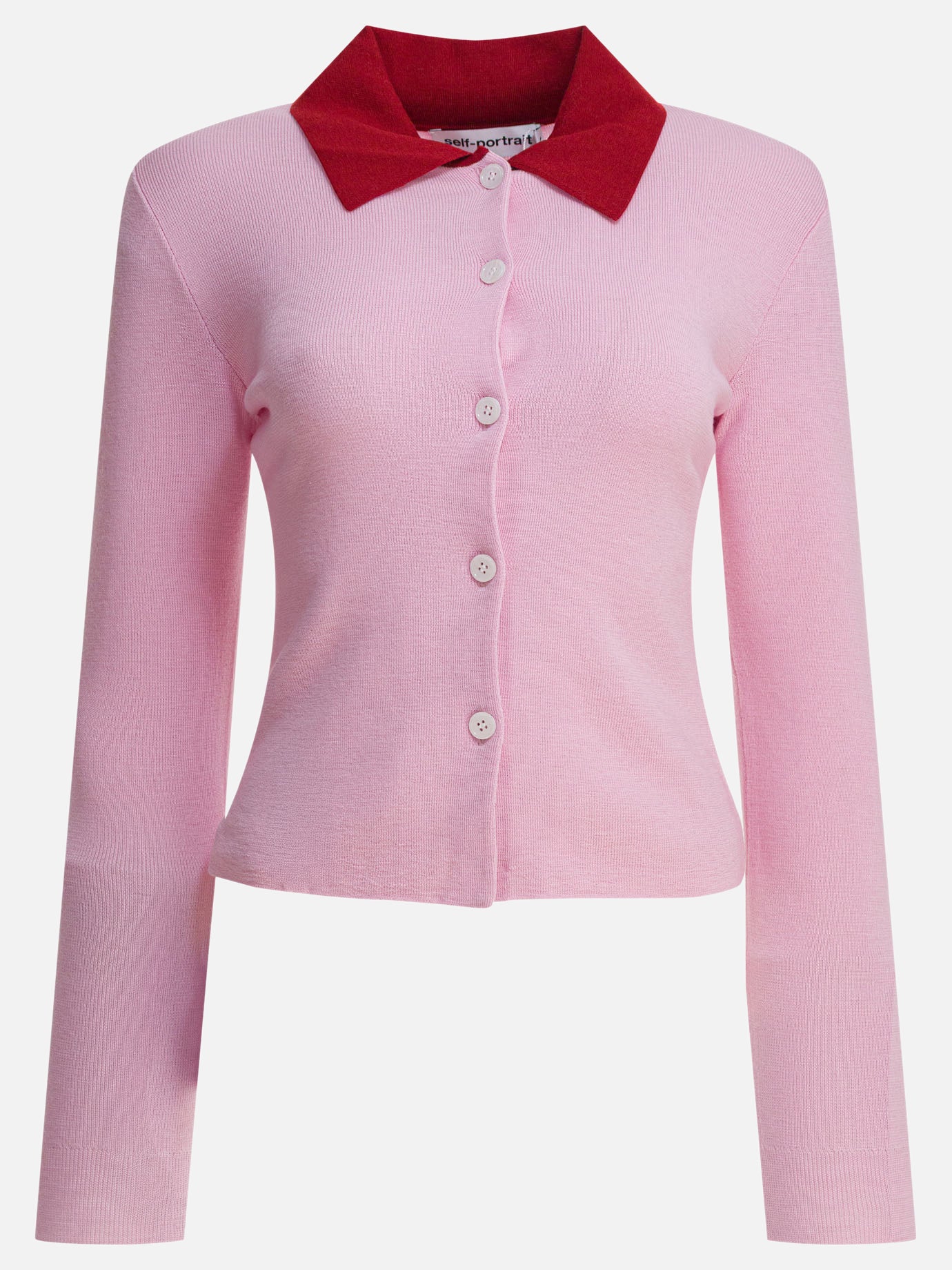 Cardigans Solid colour  Pink - Self-portrait Women | PDP | VIETTI Online Store | thumbnail