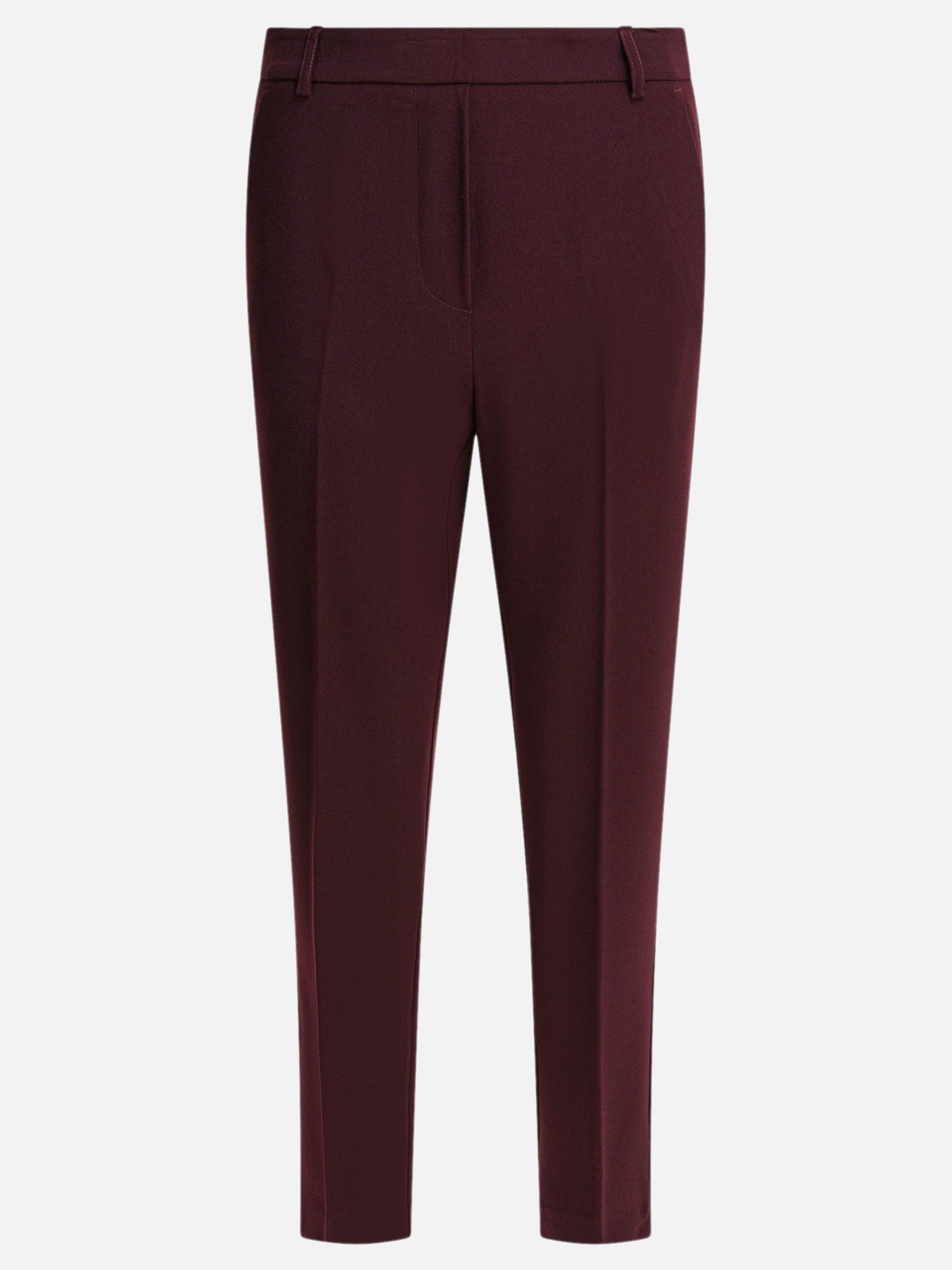 Pantaloni casual Solid colour  Bordeaux - Semper Donna | PDP | VIETTI Online Store | thumbnail