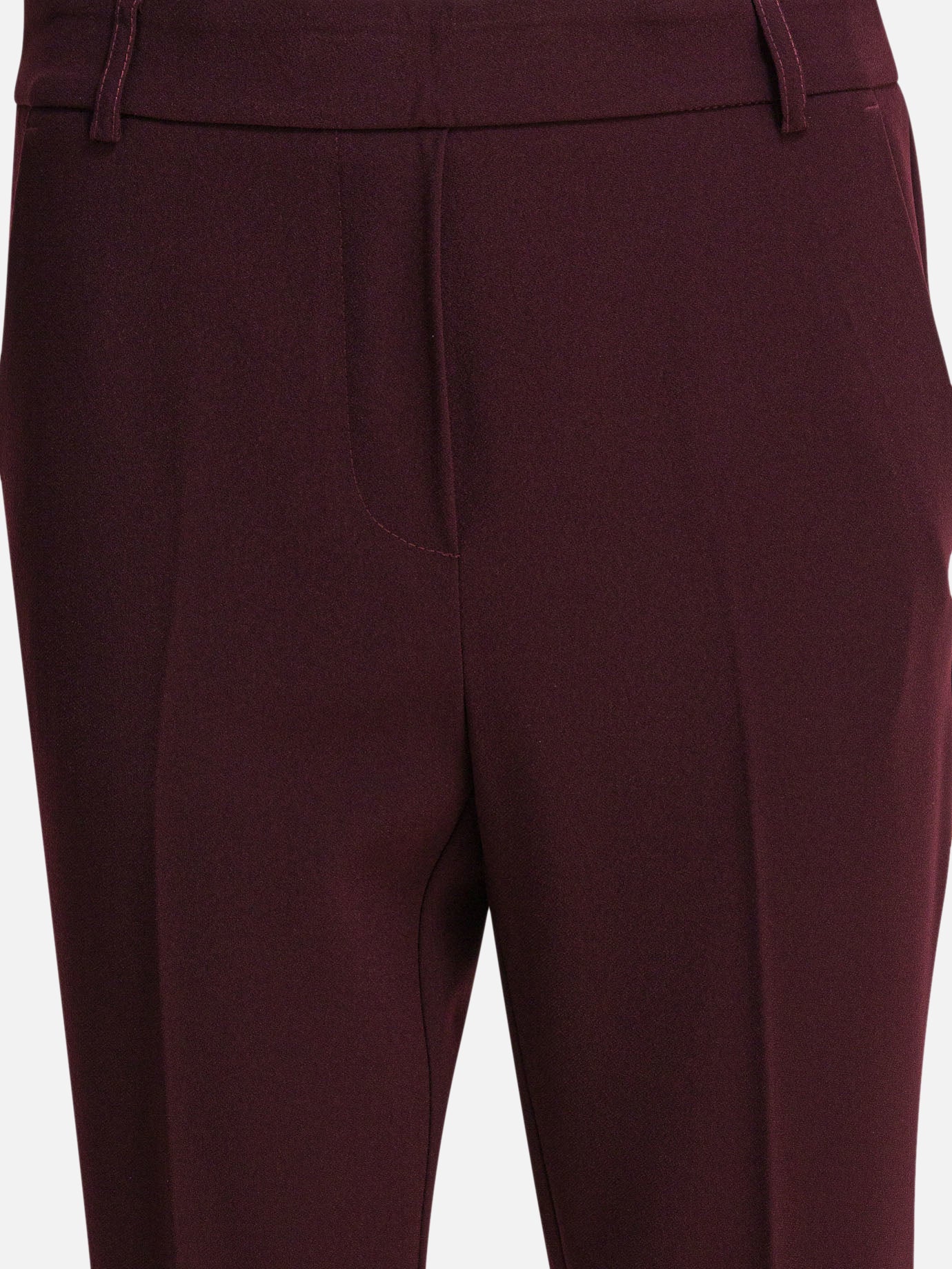 Pantaloni casual Solid colour  Bordeaux - Semper Donna | PDP | VIETTI Online Store | thumbnail_3