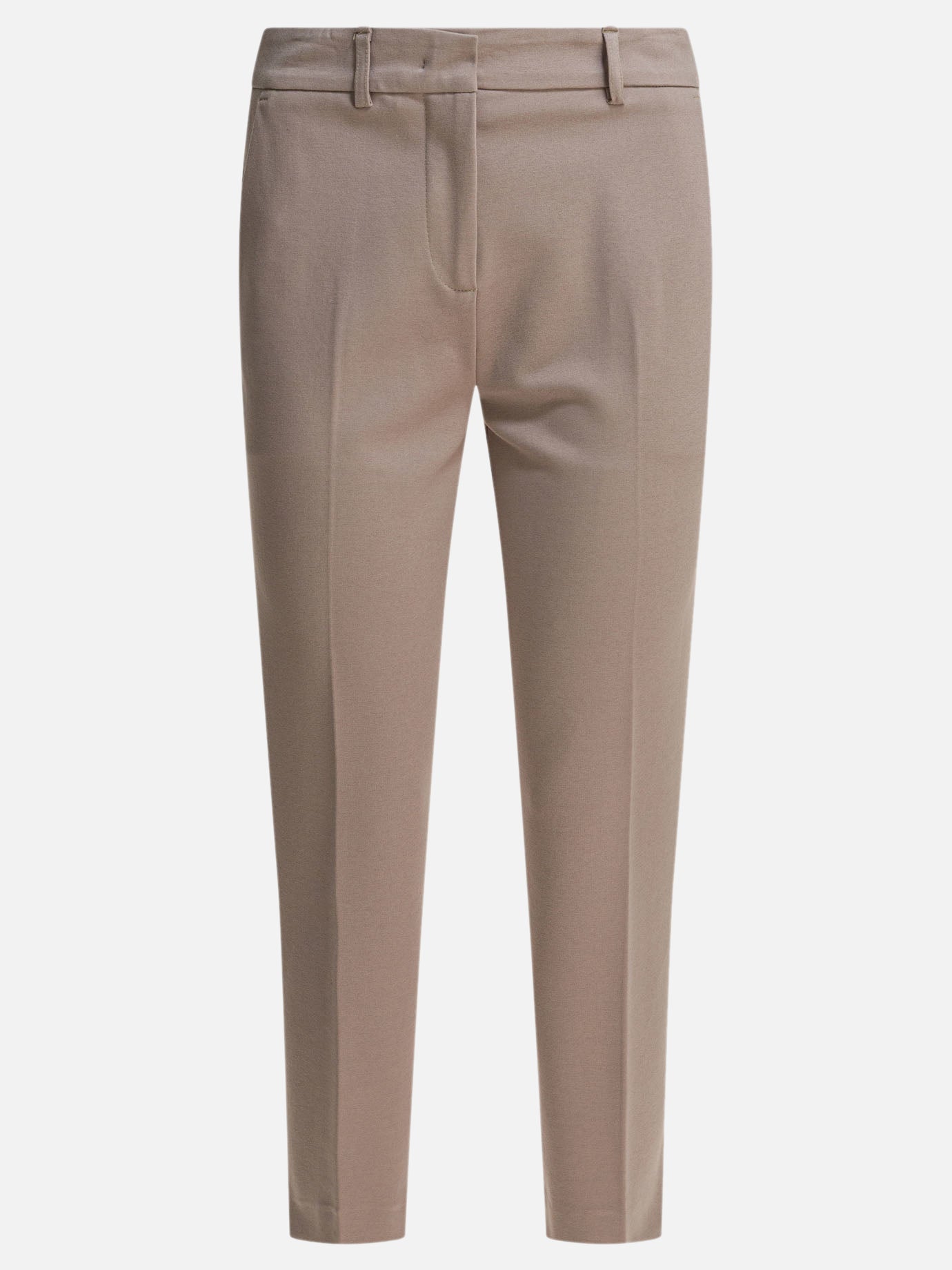 Pantaloni casual Solid colour  Beige - Semper Donna | PDP | VIETTI Online Store | thumbnail