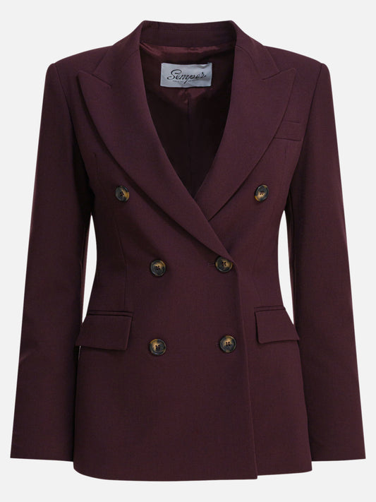 Blazer Solid colour  Bordeaux - Semper Donna | VIETTI Online Store 
