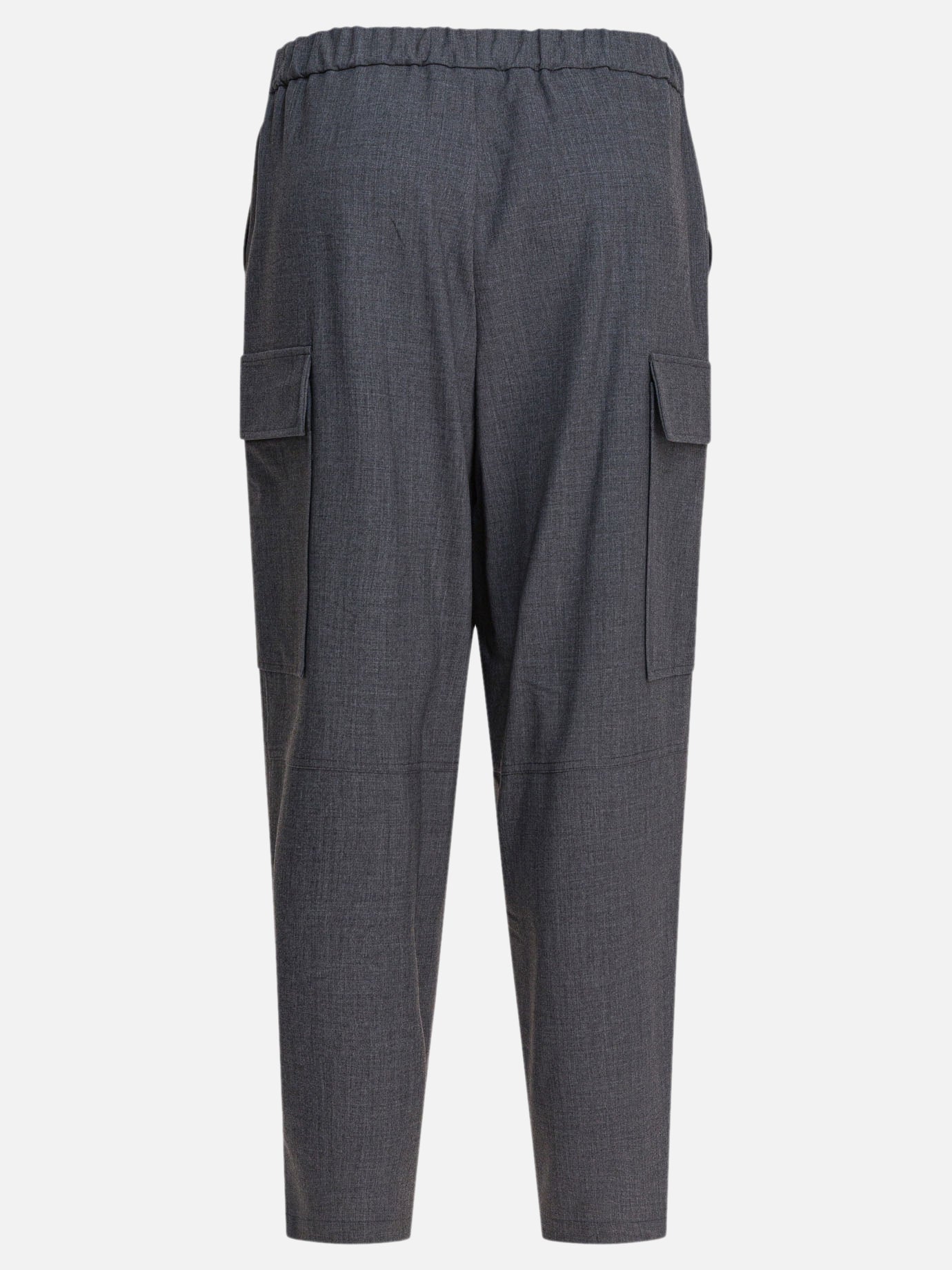 Pantaloni cargo & parachute Solid colour  Grigio - Semper Donna | PDP | VIETTI Online Store | Zoom-Modal_2
