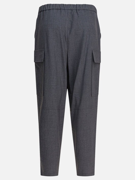 Cargo & parachute trousers Solid colour  Grey - Semper Women | PLP | VIETTI Online Store | 2
