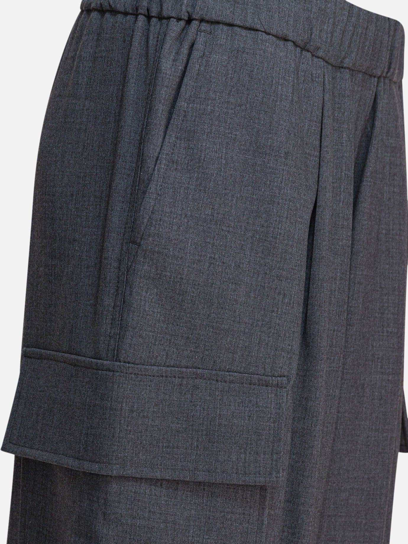 Pantaloni cargo & parachute Solid colour  Grigio - Semper Donna | PDP | VIETTI Online Store | Zoom-Modal_4
