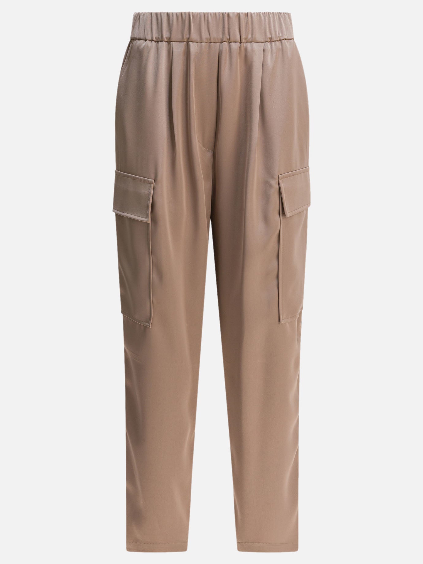 Pantaloni cargo & parachute Solid colour  Beige - Semper Donna | PDP | VIETTI Online Store | Zoom-Modal

