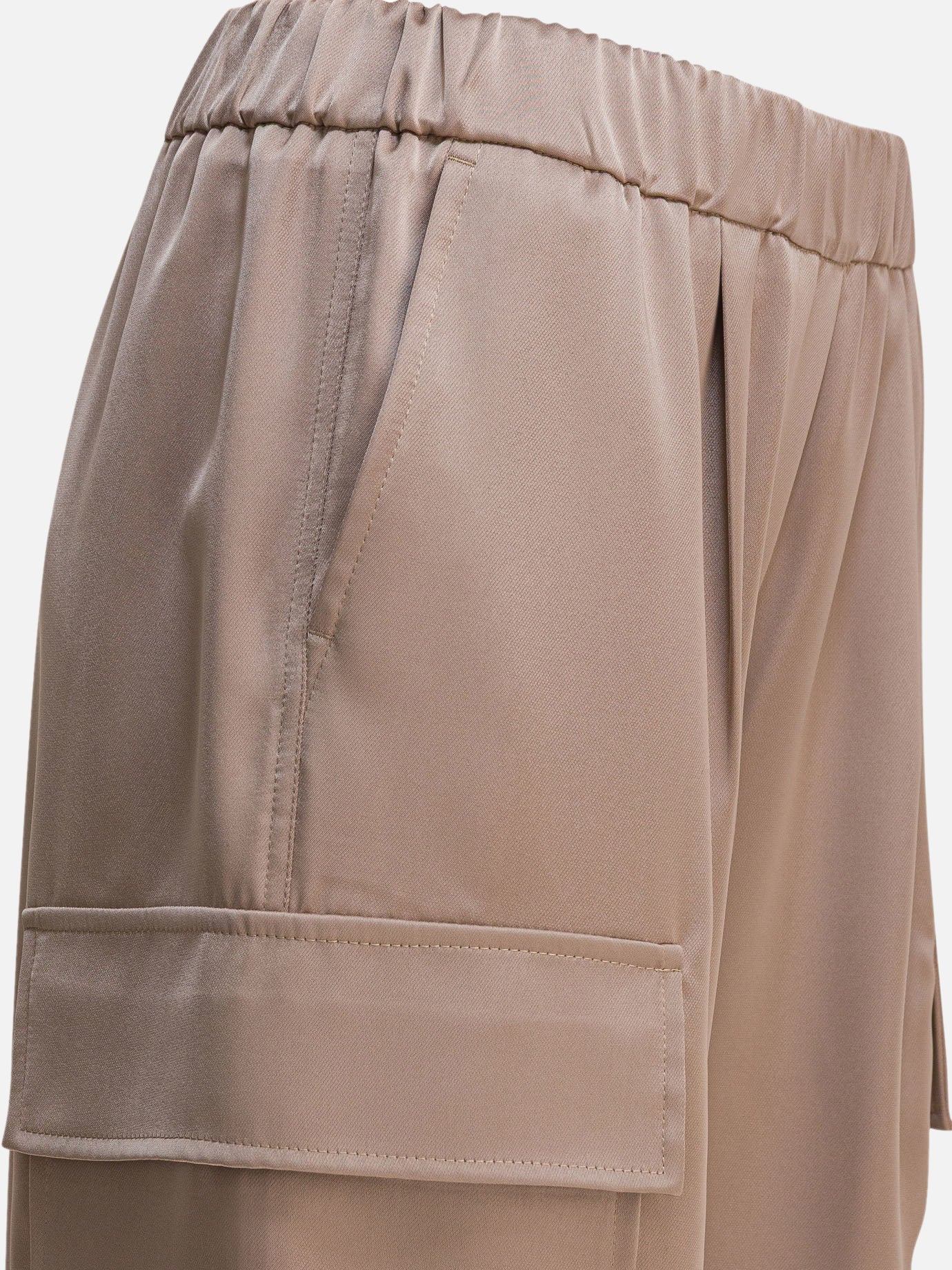 Pantaloni cargo & parachute Solid colour  Beige - Semper Donna | PDP | VIETTI Online Store | Zoom-Modal_4
