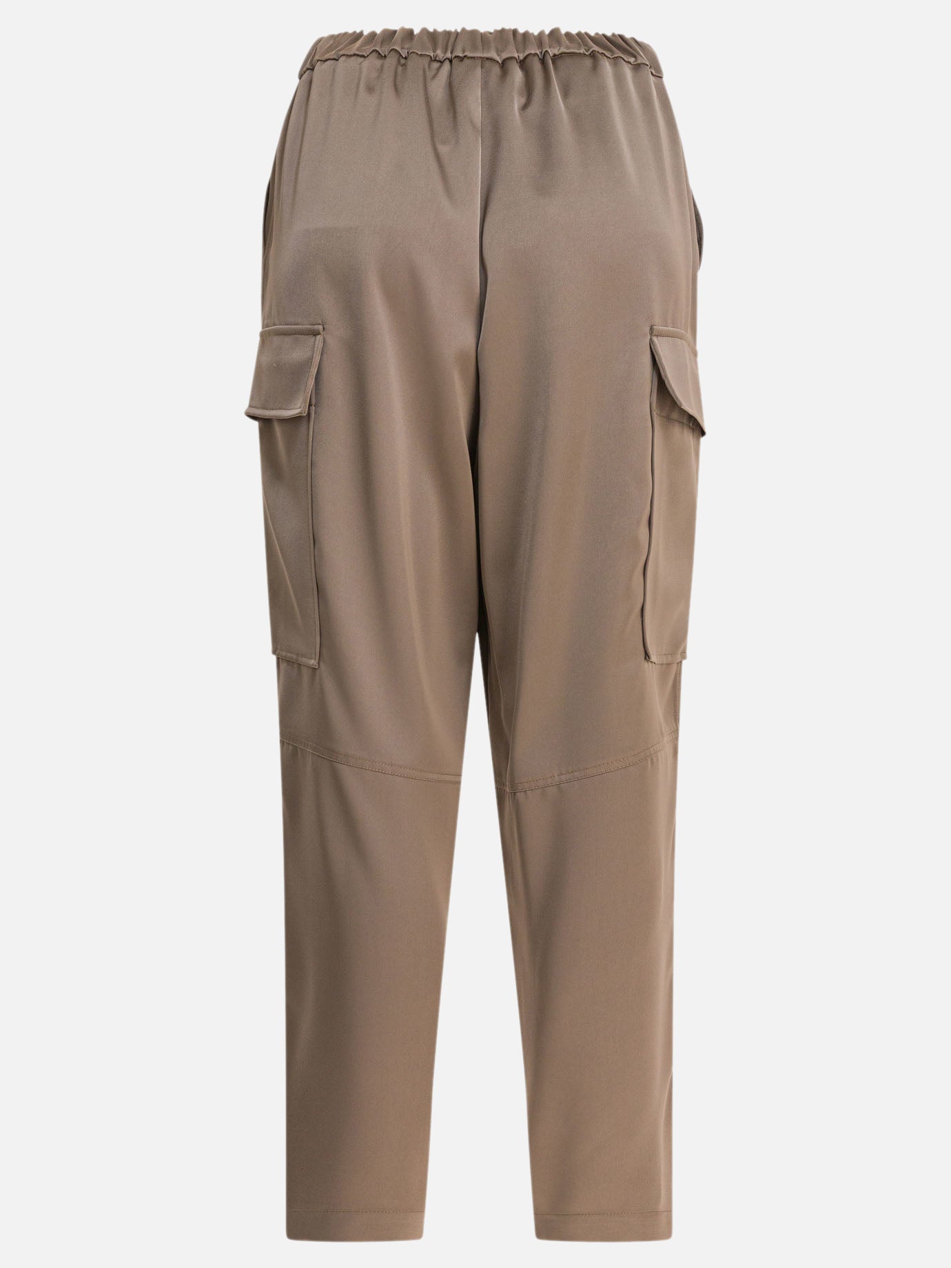 Pantaloni cargo & parachute Solid colour  Beige - Semper Donna | PDP | VIETTI Online Store | thumbnail_2