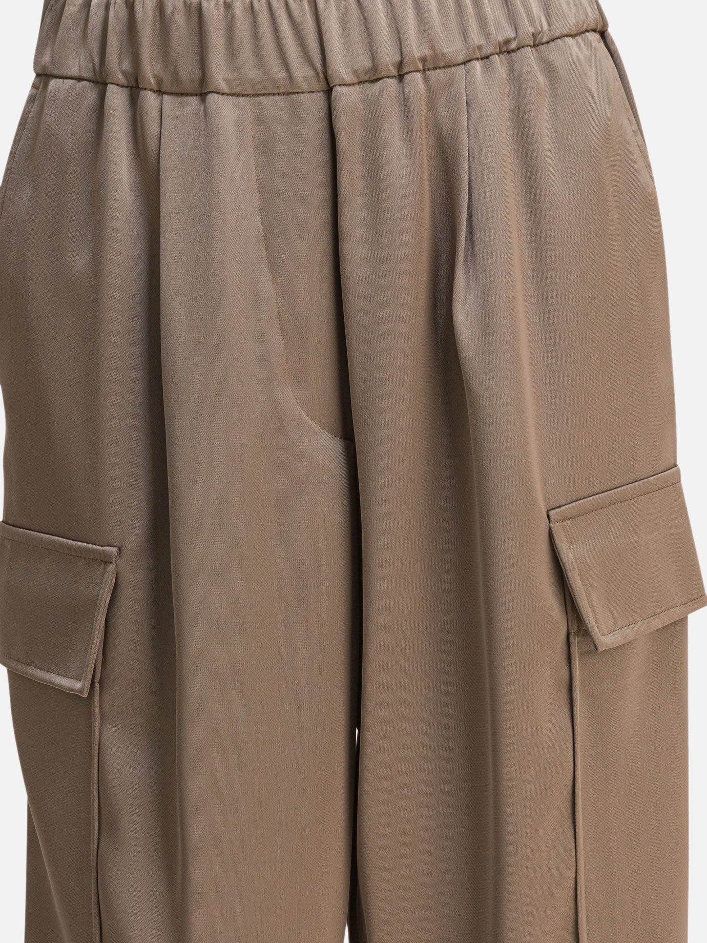 Pantaloni cargo & parachute Solid colour  Beige - Semper Donna | PDP | VIETTI Online Store | Zoom-Modal_3
