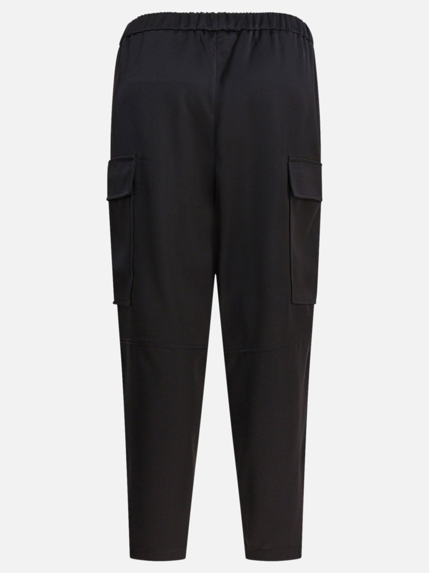 Pantaloni cargo & parachute Solid colour  Nero - Semper Donna | PDP | VIETTI Online Store | thumbnail_2