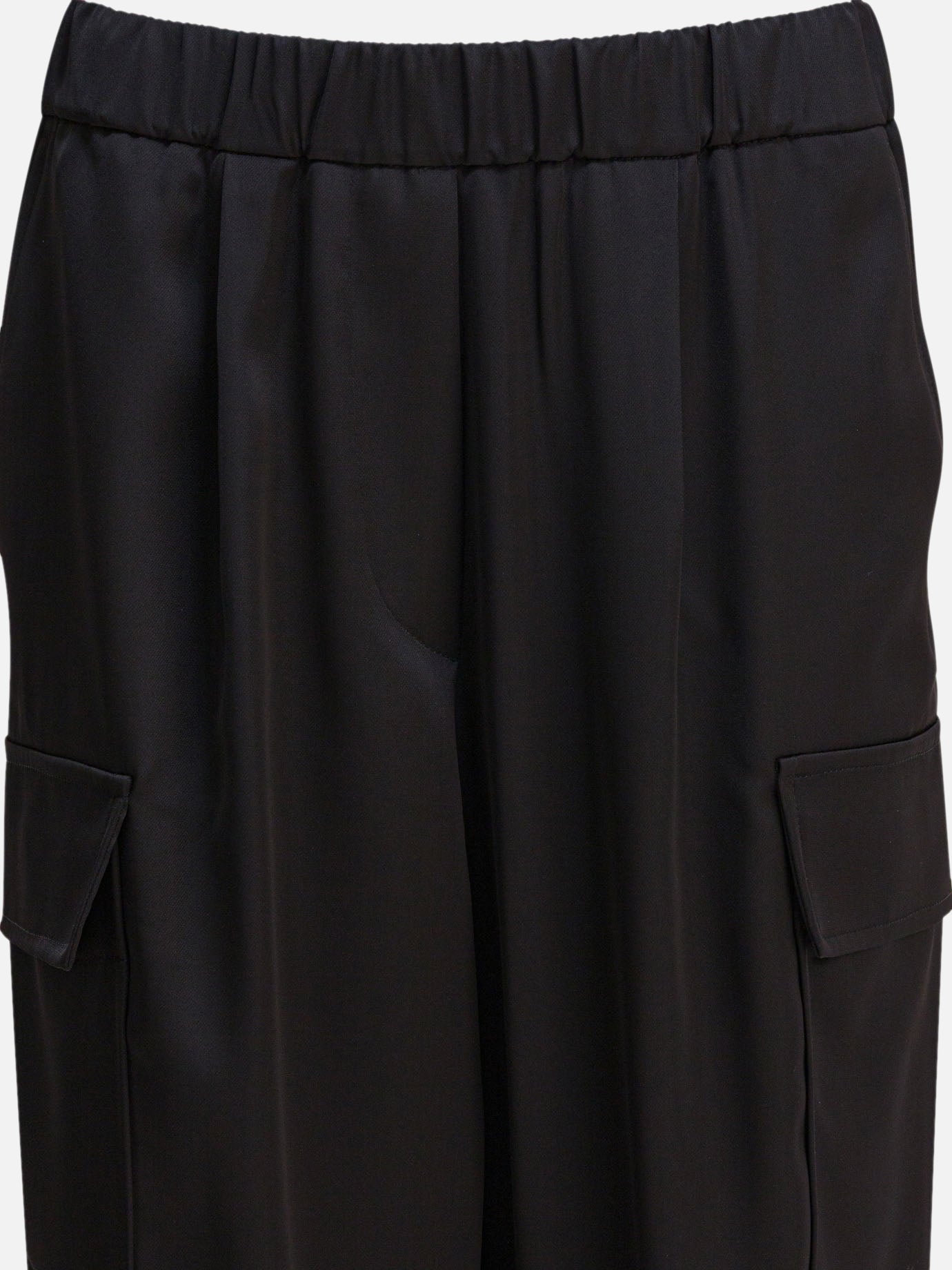 Pantaloni cargo & parachute Solid colour  Nero - Semper Donna | PDP | VIETTI Online Store | Zoom-Modal_3
