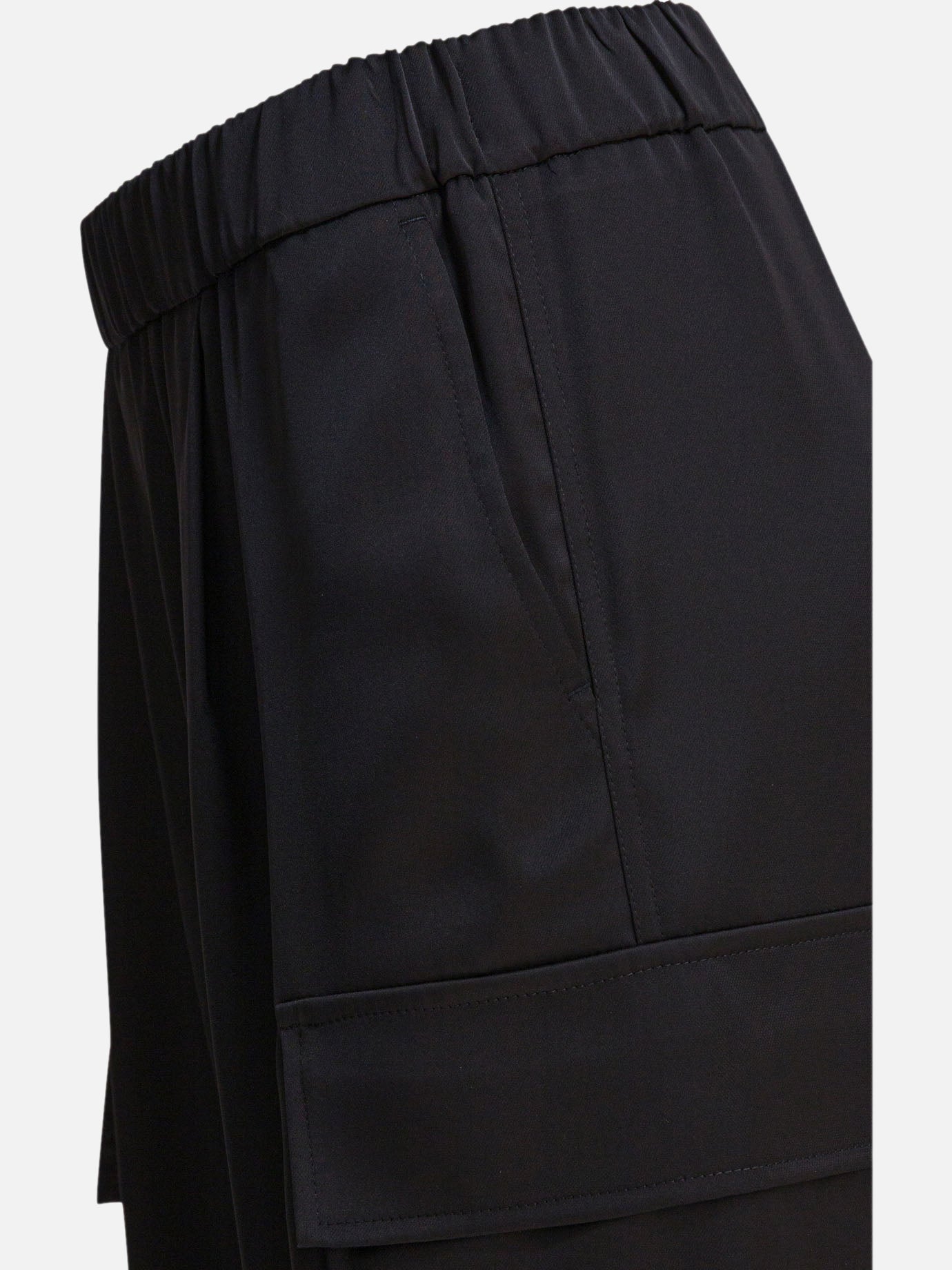 Pantaloni cargo & parachute Solid colour  Nero - Semper Donna | PDP | VIETTI Online Store | Zoom-Modal_4
