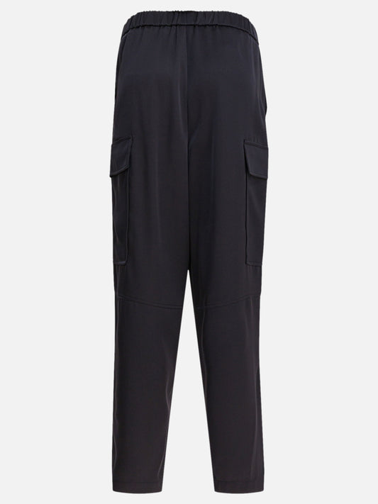 Cargo & parachute trousers Solid colour  Blue - Semper Women | PLP | VIETTI Online Store | 2

