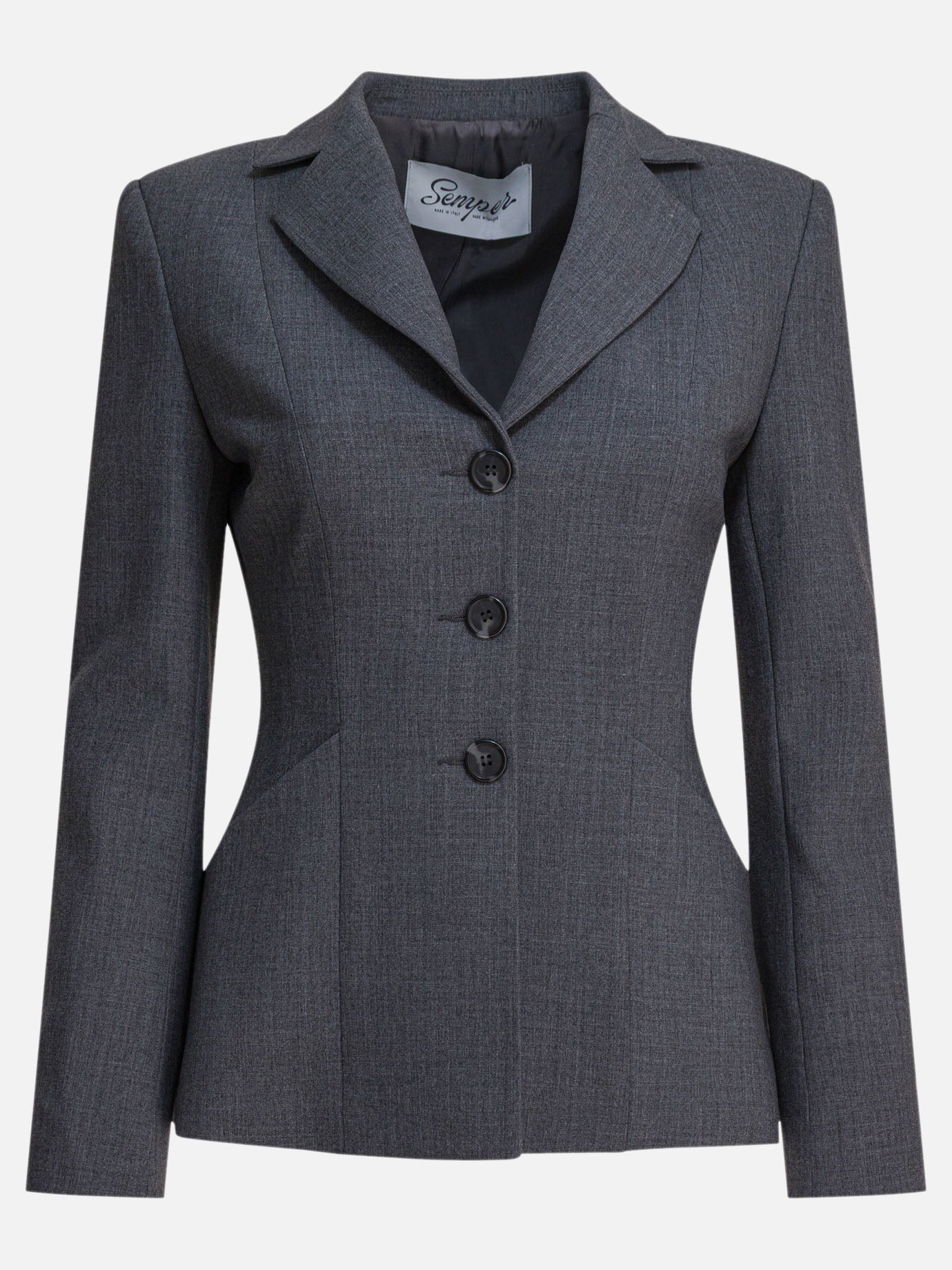 Blazers Solid colour  Grey - Semper Women | PDP | VIETTI Online Store | Zoom-Modal
