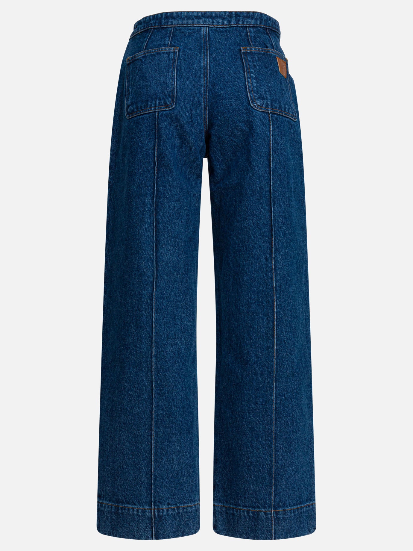 Jeans a gamba larga Solid colour  Blu - Soeur Donna | PDP | VIETTI Online Store | thumbnail_2