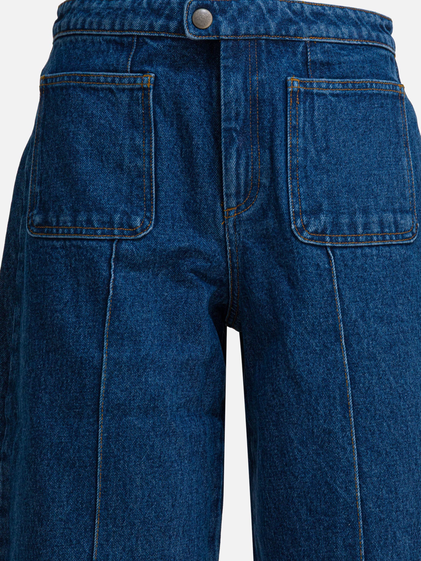 Jeans a gamba larga Solid colour  Blu - Soeur Donna | PDP | VIETTI Online Store | Zoom-Modal_3
