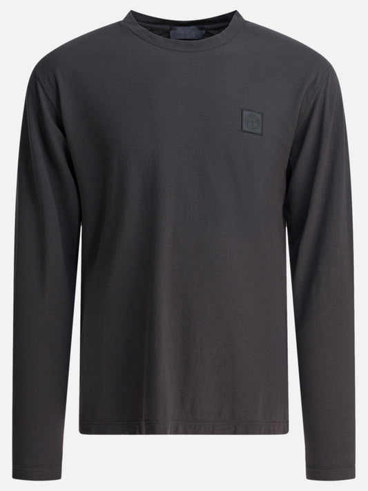 Crewneck t-shirts Logo  Grey - Stone Island Men | PLP | VIETTI Online Store 

