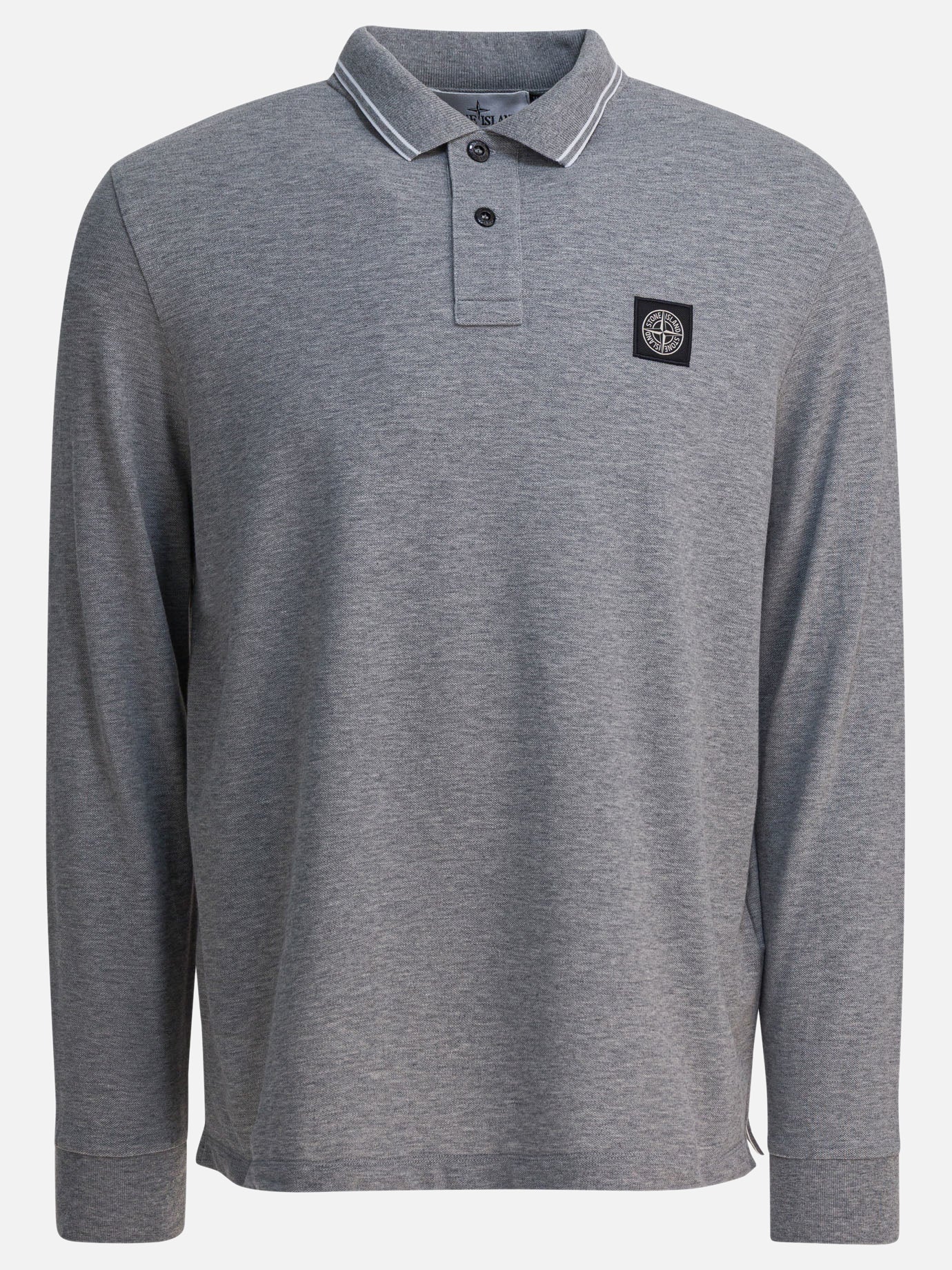 Polo shirts with buttons Logo  Grey - Stone Island Men | PDP | VIETTI Online Store | Zoom-Modal
