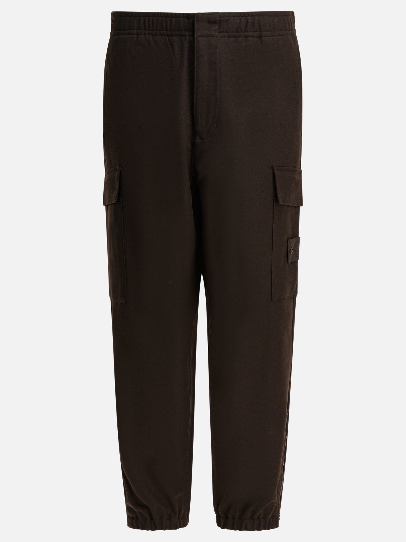 Pantaloni cargo & parachute Solid colour  Marrone - Stone Island Uomo | PDP | VIETTI Online Store | thumbnail