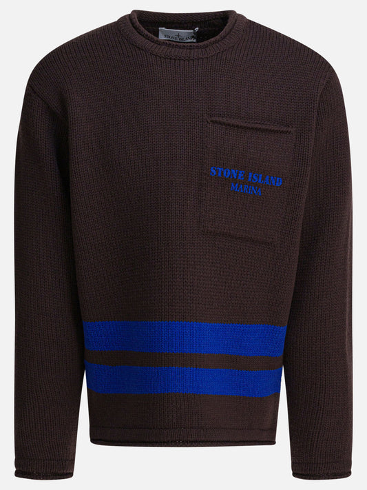 Crewneck sweaters Logo  Brown - Stone Island Men | PLP | VIETTI Online Store 
