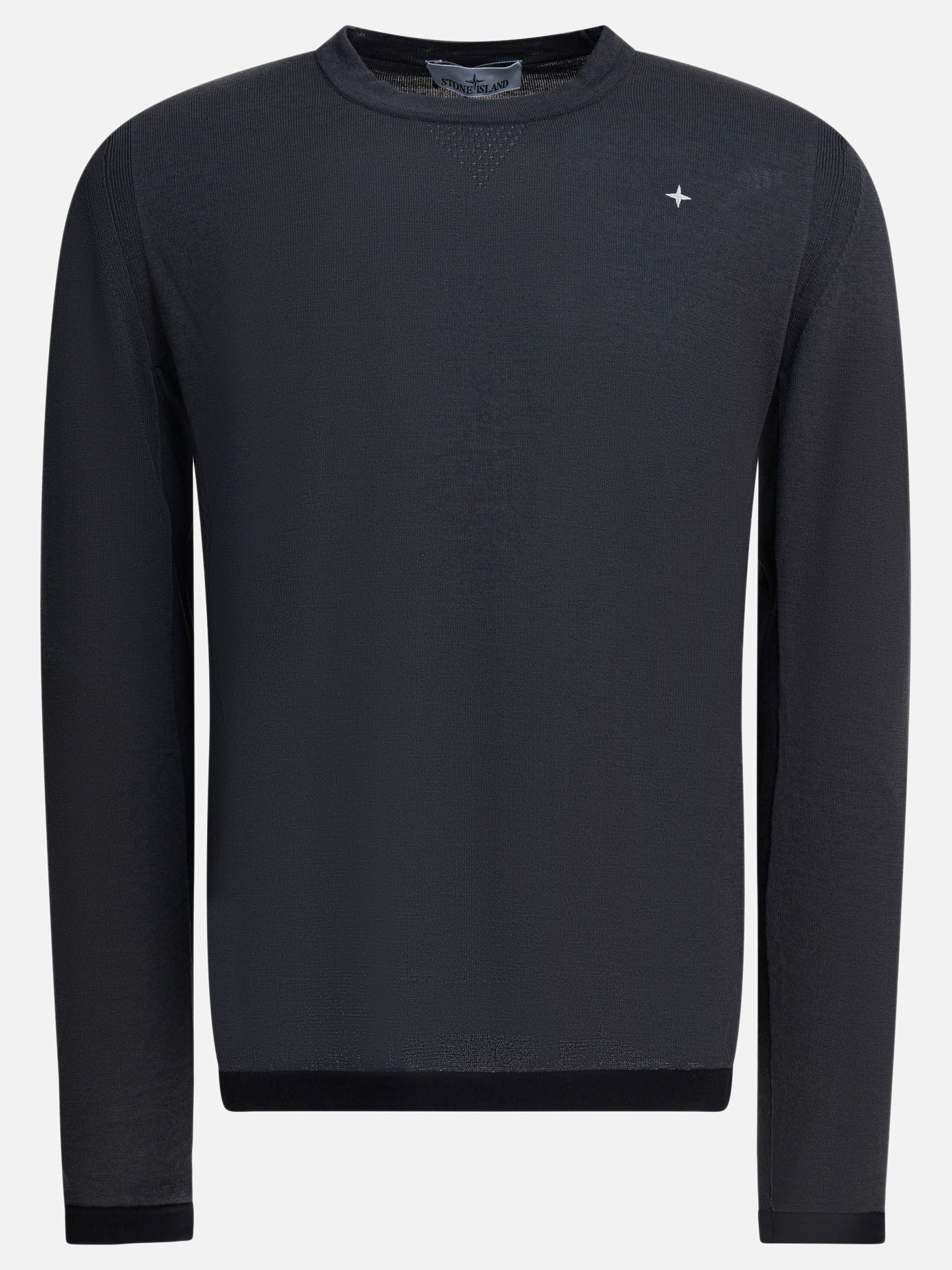 Crewneck sweaters Solid colour  Grey - Stone Island Men | PDP | VIETTI Online Store | Zoom-Modal

