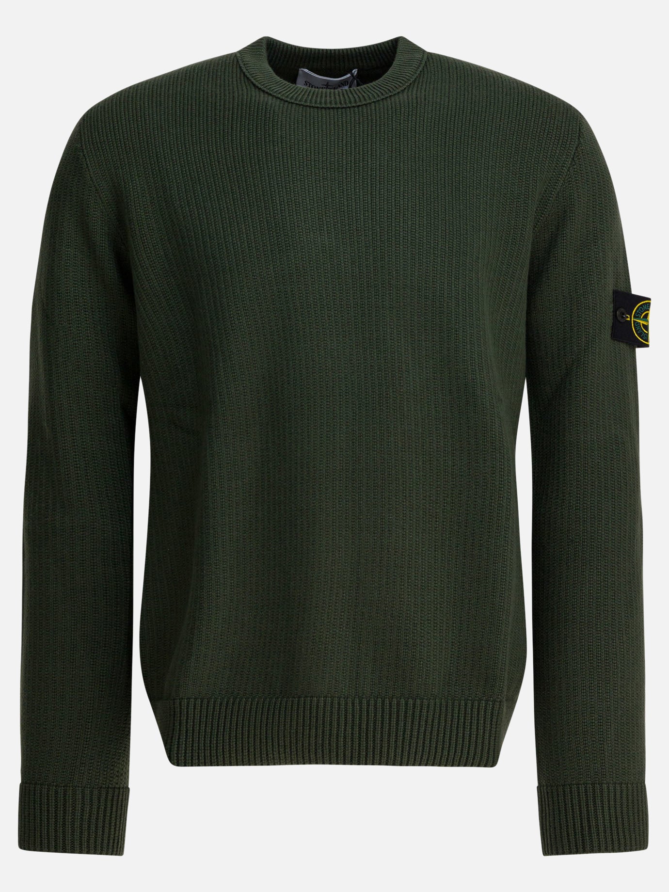 Crewneck sweaters Logo  Green - Stone Island Men | PDP | VIETTI Online Store | thumbnail