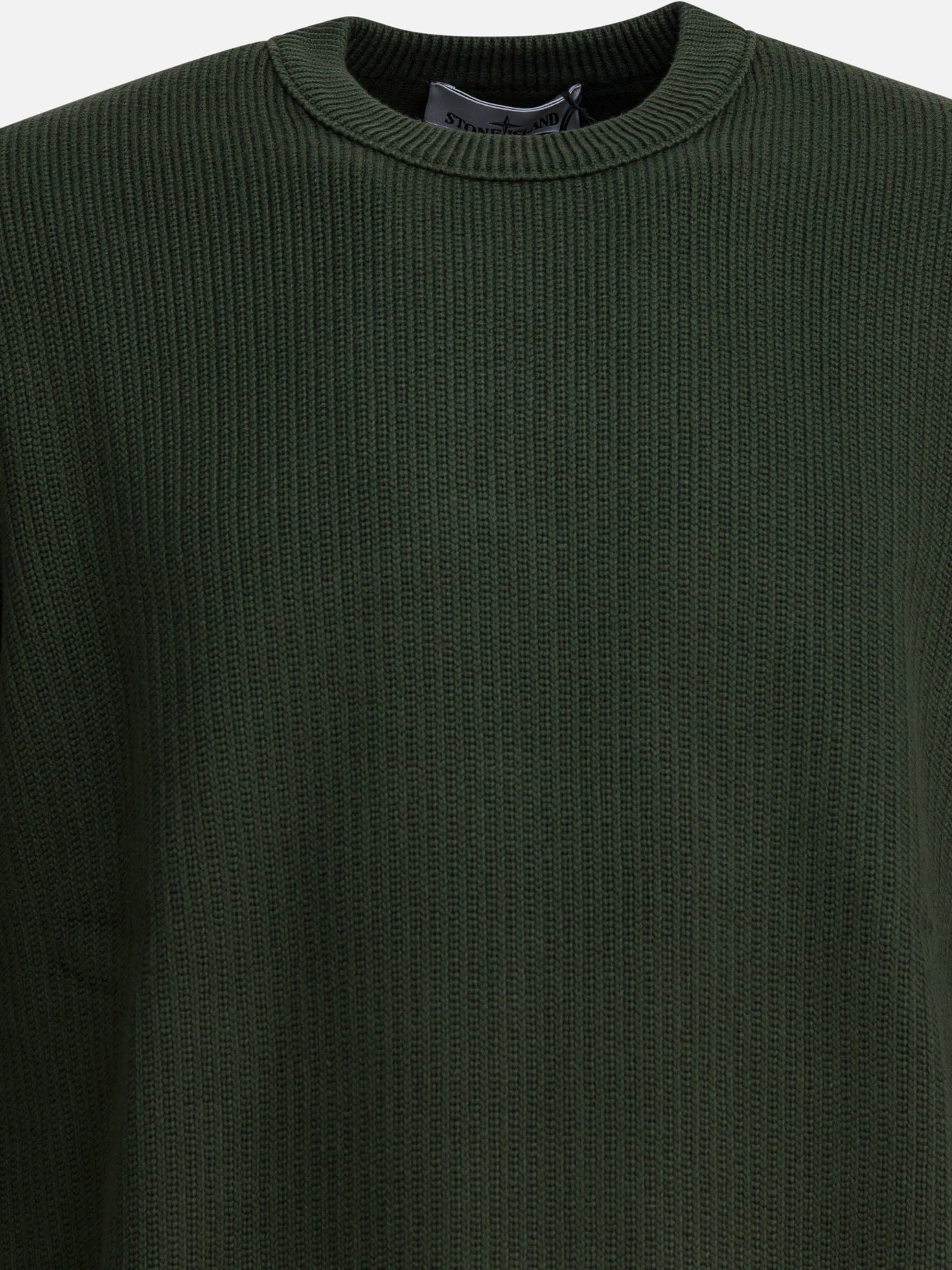 Crewneck sweaters Logo  Green - Stone Island Men | PDP | VIETTI Online Store | thumbnail_3