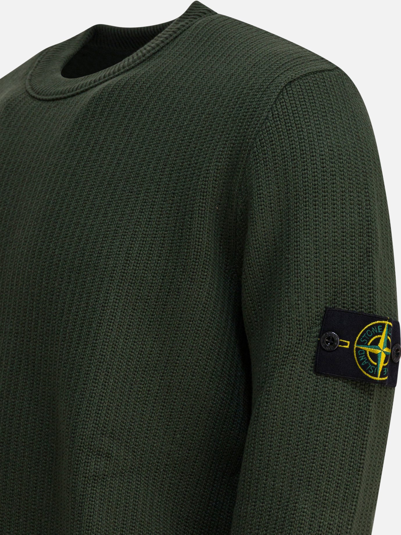 Crewneck sweaters Logo  Green - Stone Island Men | PDP | VIETTI Online Store | Zoom-Modal_4
