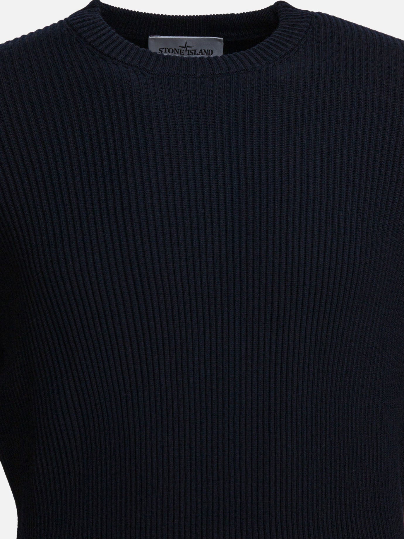 Maglioni girocollo Logo  Blu - Stone Island Uomo | PDP | VIETTI Online Store | thumbnail_4