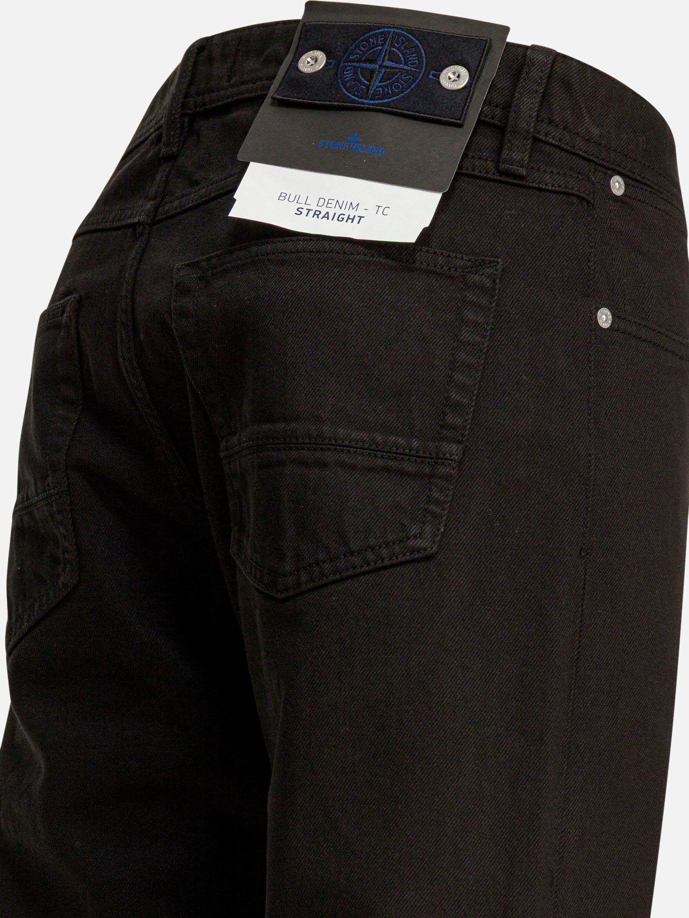 Straight-leg jeans Solid colour  Black - Stone Island Men | PDP | VIETTI Online Store | thumbnail_4