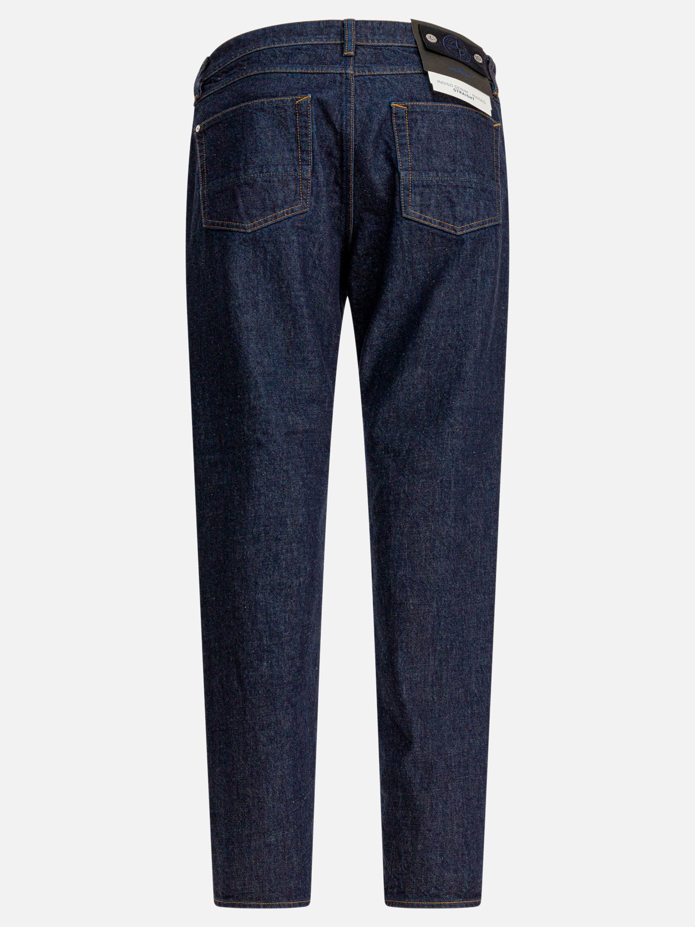 Straight-leg jeans Solid colour  Blue - Stone Island Men | PDP | VIETTI Online Store | thumbnail_2
