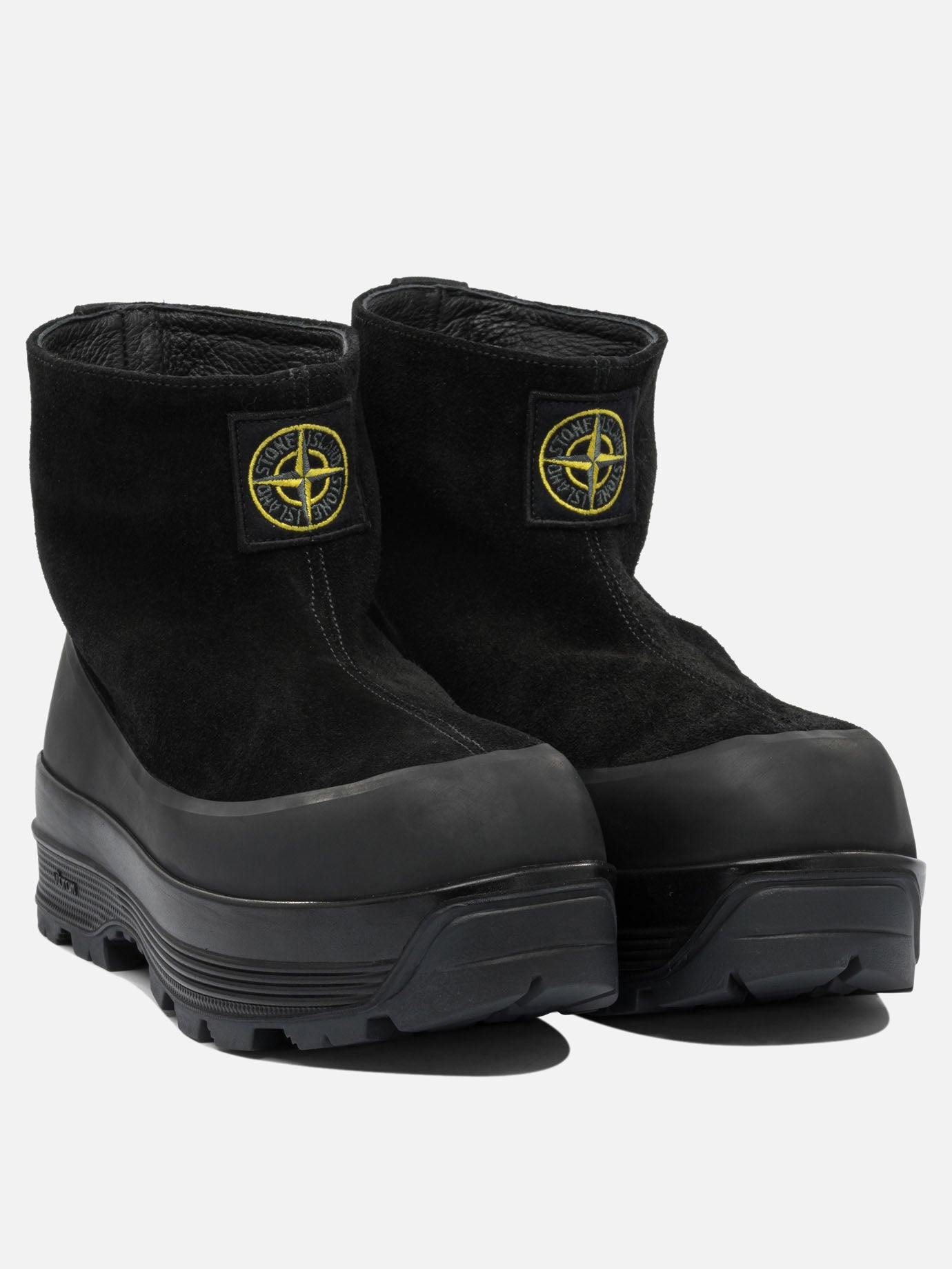 Stivaletti da pioggia 100% calf leather - 100% rubber  Nero - Stone Island Uomo | PDP | VIETTI Online Store | Zoom-Modal_2
