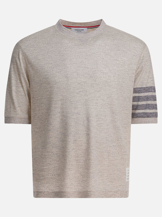 T-shirt girocollo Solid colour  Grigio - Thom Browne Uomo | PDP | VIETTI Online Store 
