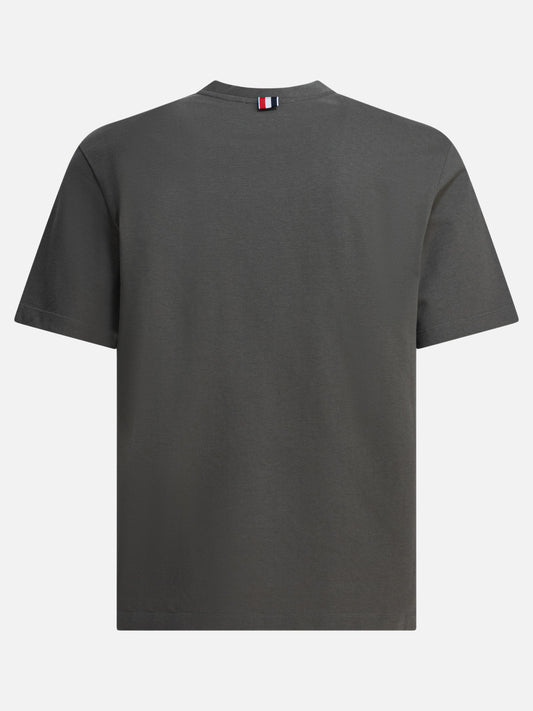 T-shirt girocollo Solid colour  Verde - Thom Browne Uomo | PDP | VIETTI Online Store | 2
