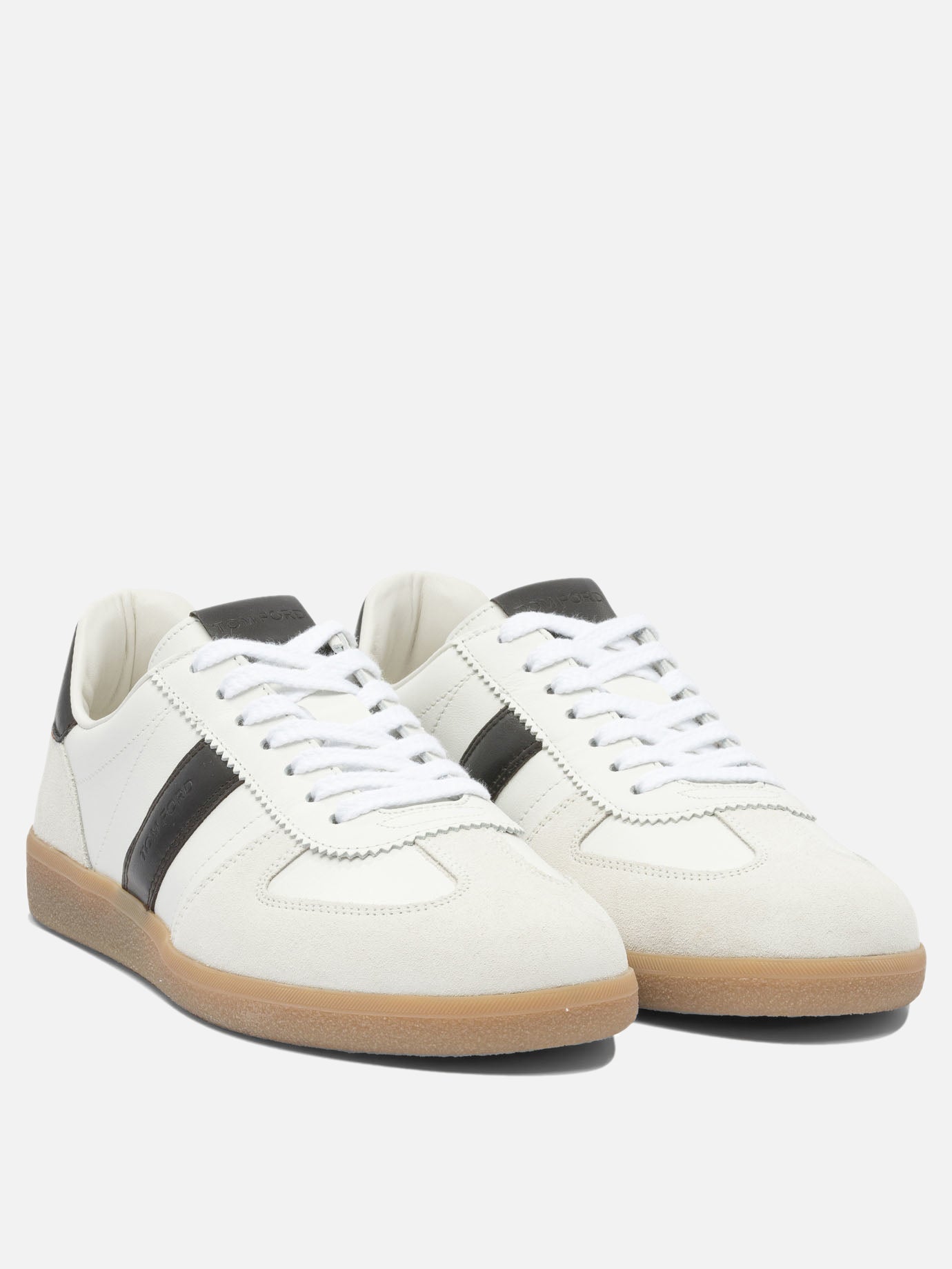 Low top sneakers 98% calf leather 2% cotton - 100% rubber  White - Tom Ford Men | PDP | VIETTI Online Store | thumbnail_2