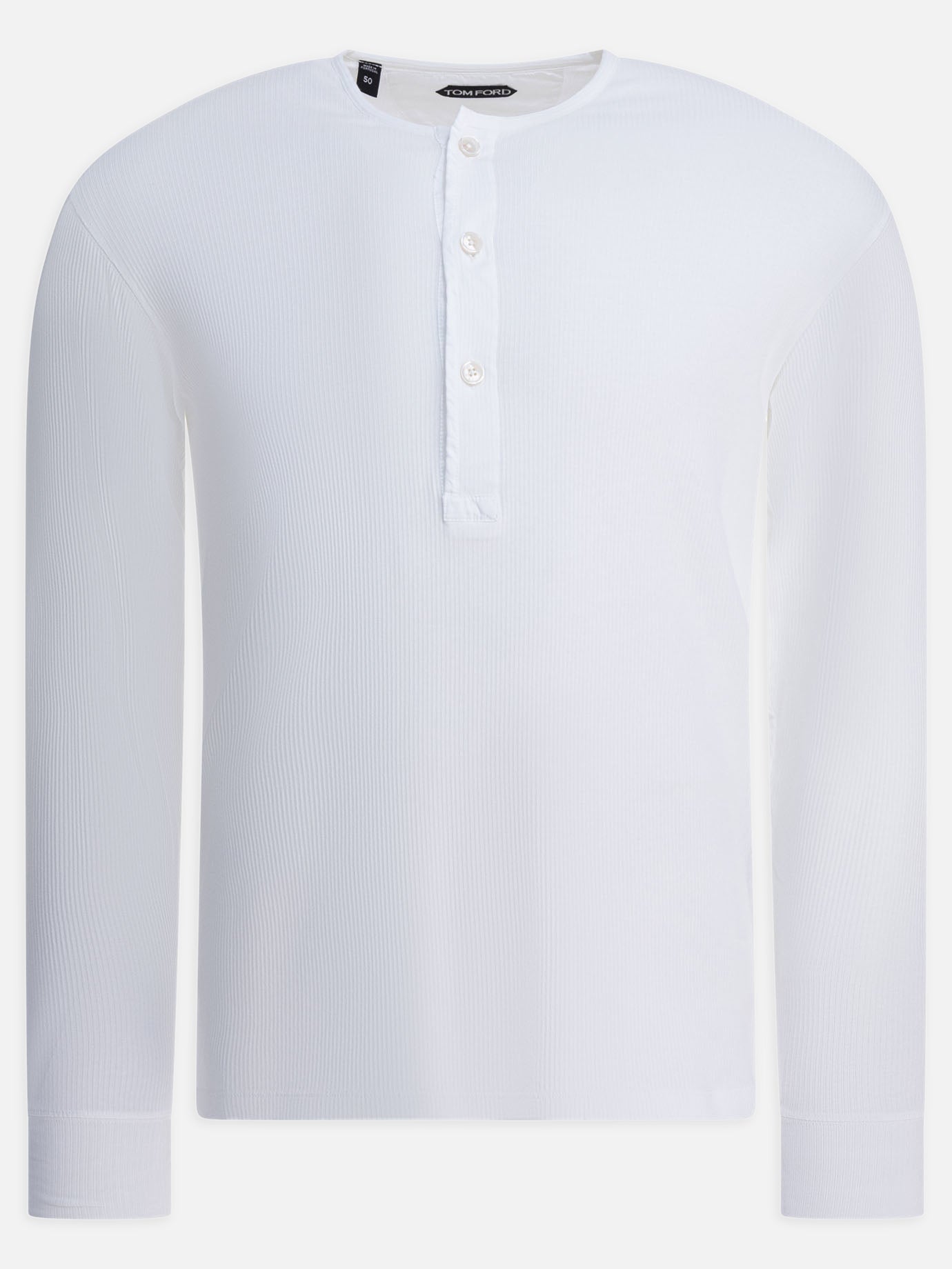 Crewneck t-shirts Solid colour  White - Tom Ford Men | PDP | VIETTI Online Store | thumbnail