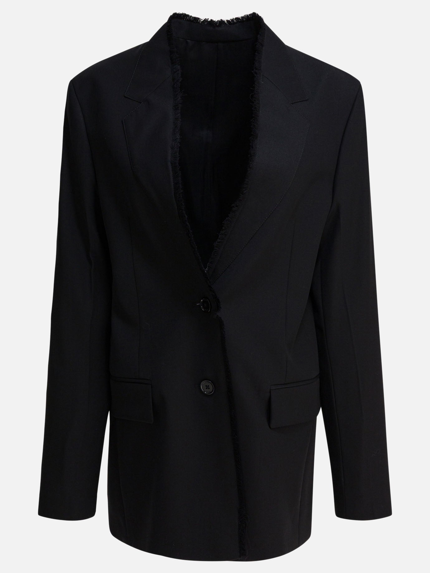 Blazer Solid colour  Nero - Toteme Donna | PDP | VIETTI Online Store | thumbnail