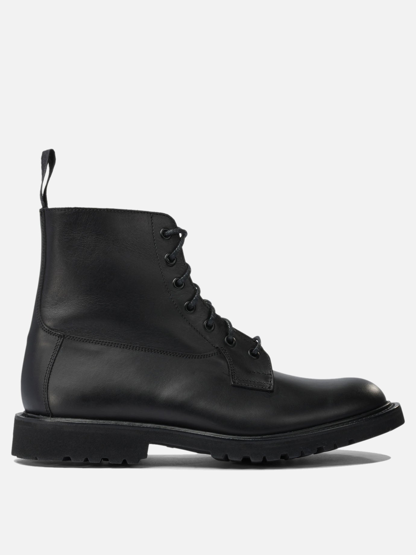 Lace-up boots 100% leather - 100% rubber  Black - Tricker&#39;s Men | PDP | VIETTI Online Store | thumbnail