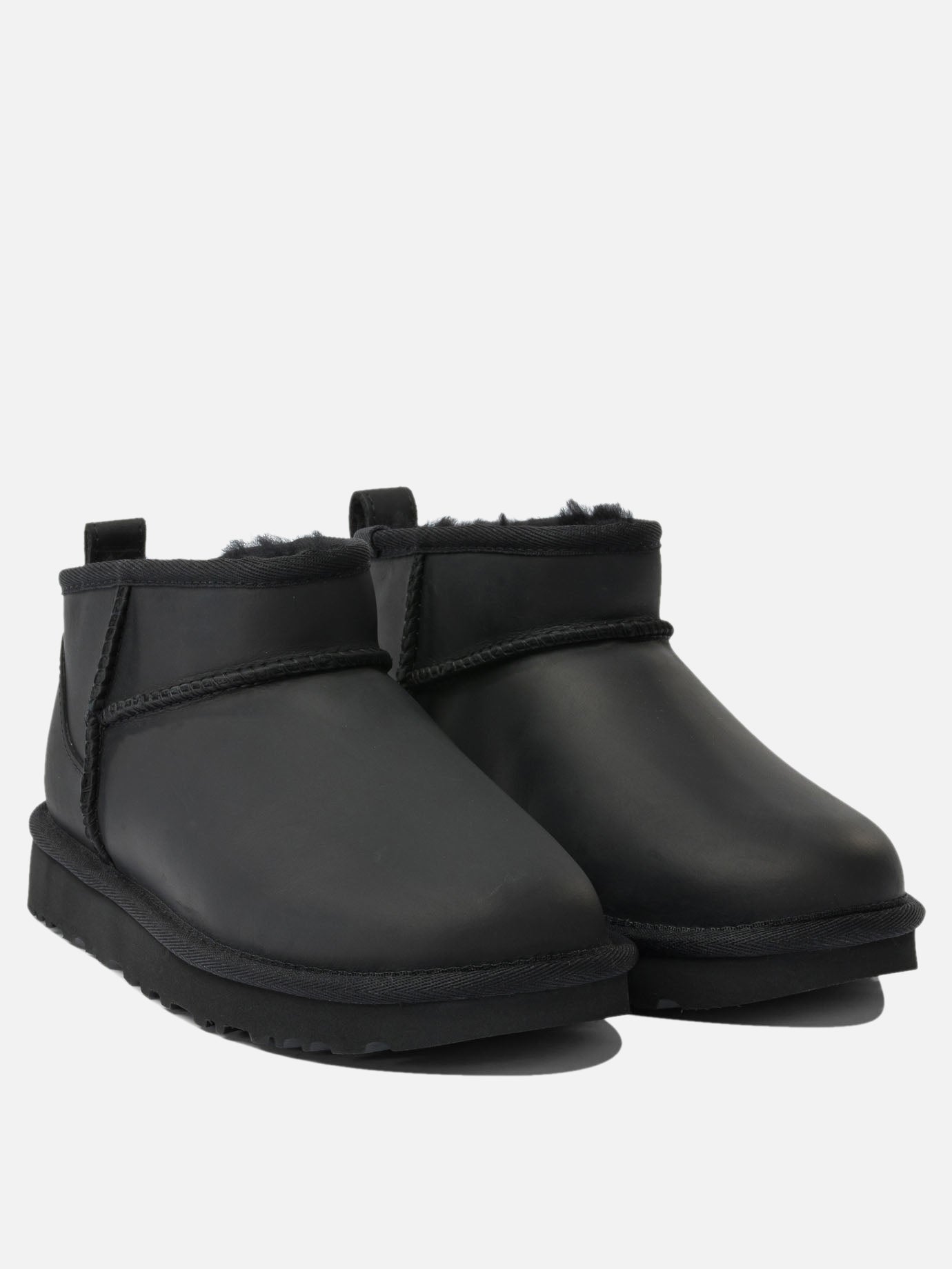 Pull-on boots 100% calf leather - 100% rubber  Black - Ugg Women | PDP | VIETTI Online Store | thumbnail_2