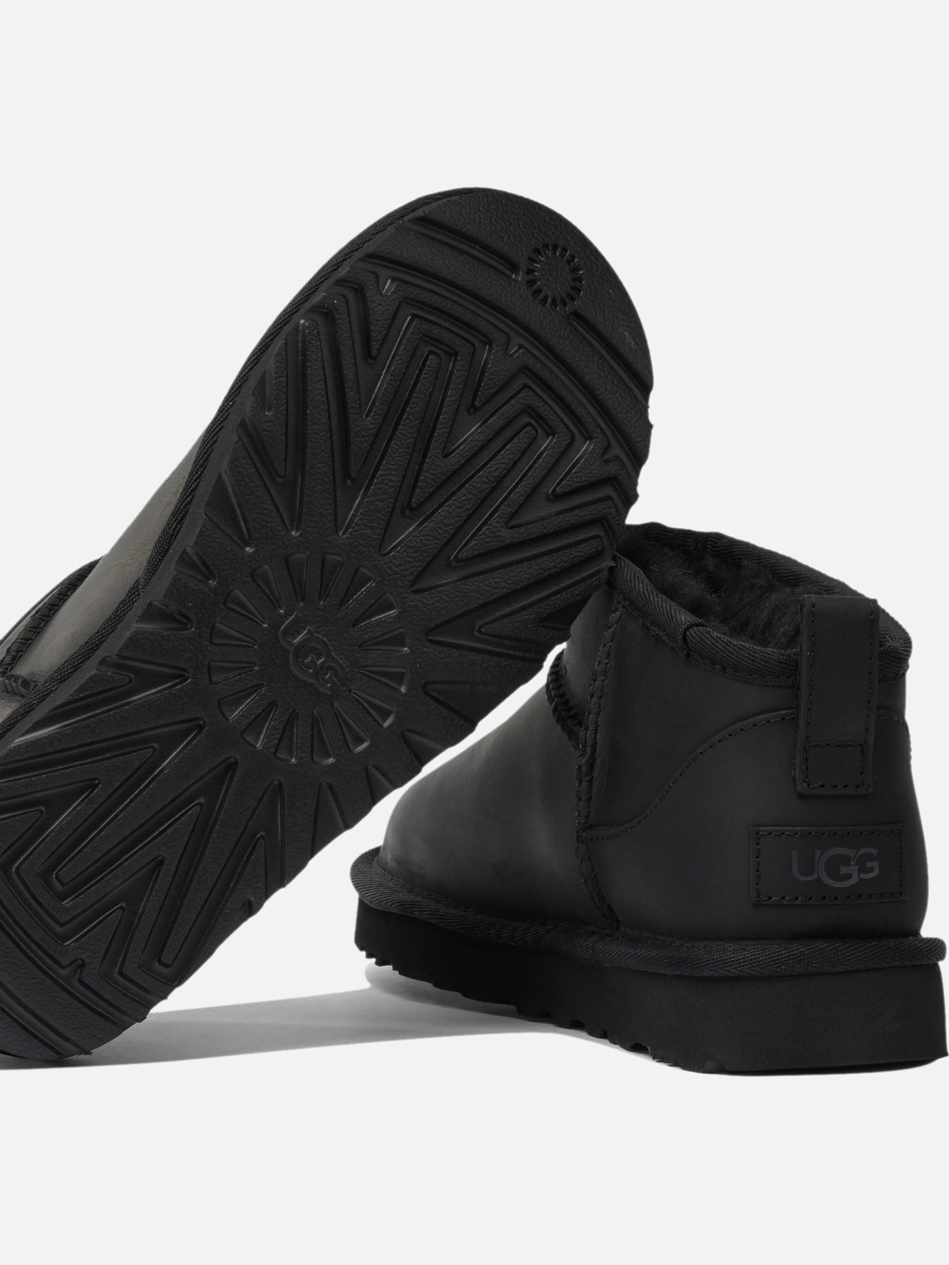 Pull-on boots 100% calf leather - 100% rubber  Black - Ugg Women | PDP | VIETTI Online Store | thumbnail_5